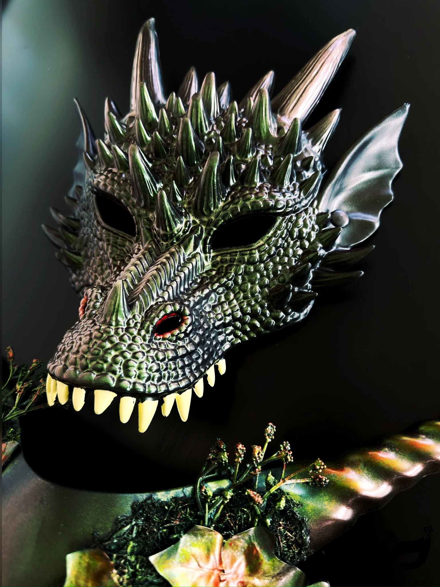 Dragon Flame - Mens Mask - Image 2