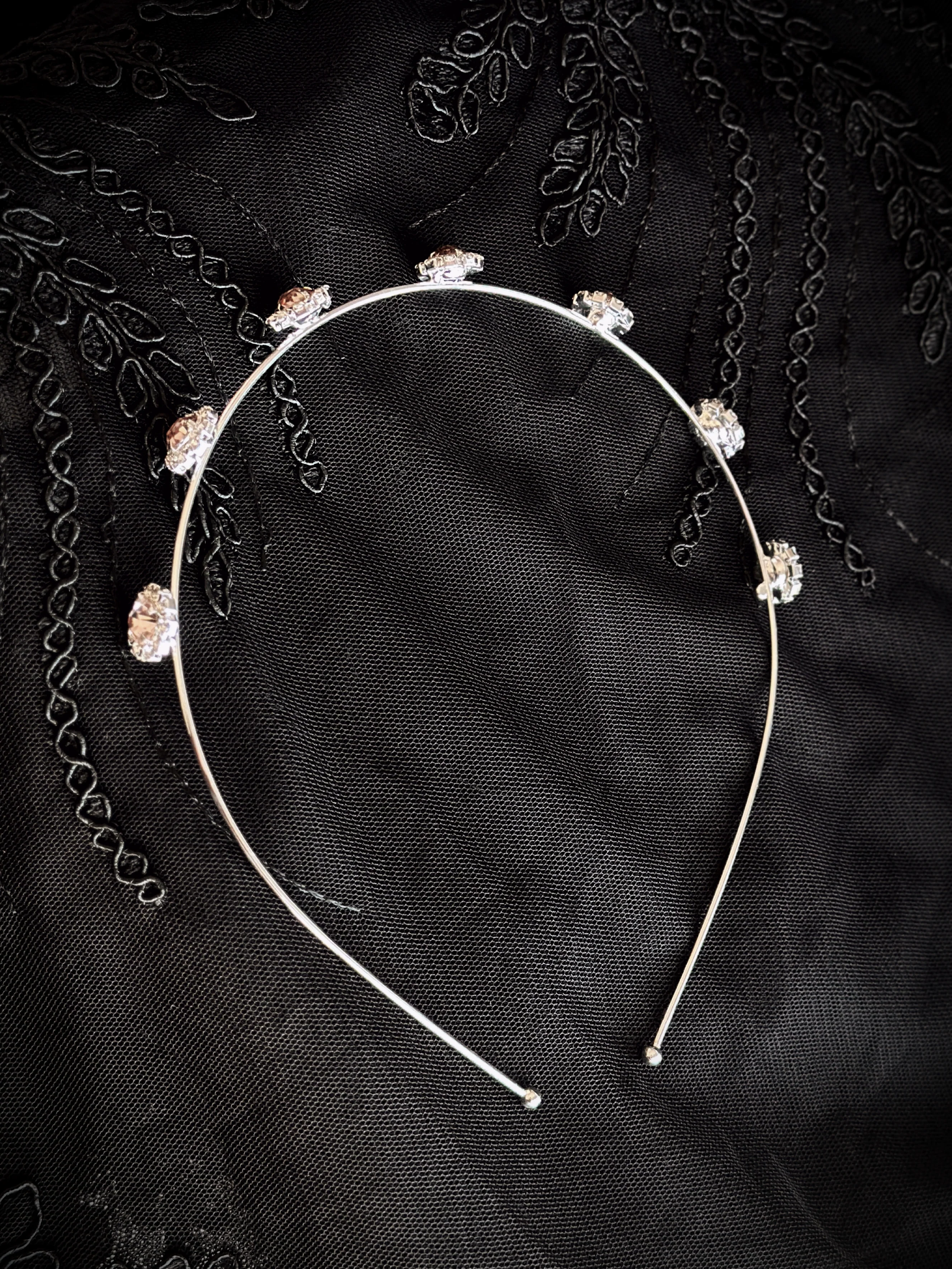 Dreamy Flower Headband - Silver/Rose Gold - Image 3