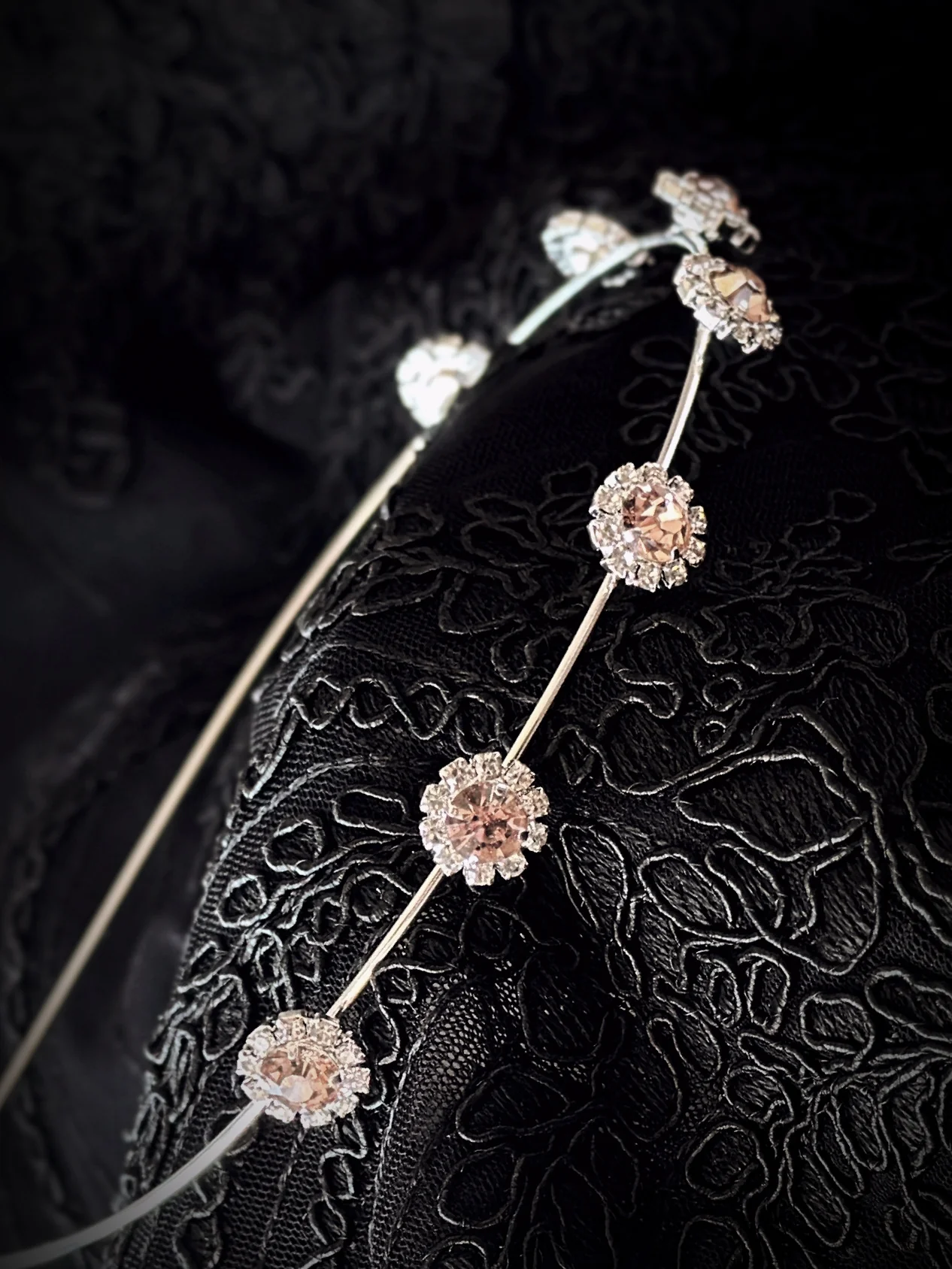 Dreamy Flower Headband - Silver/Rose Gold - Image 4