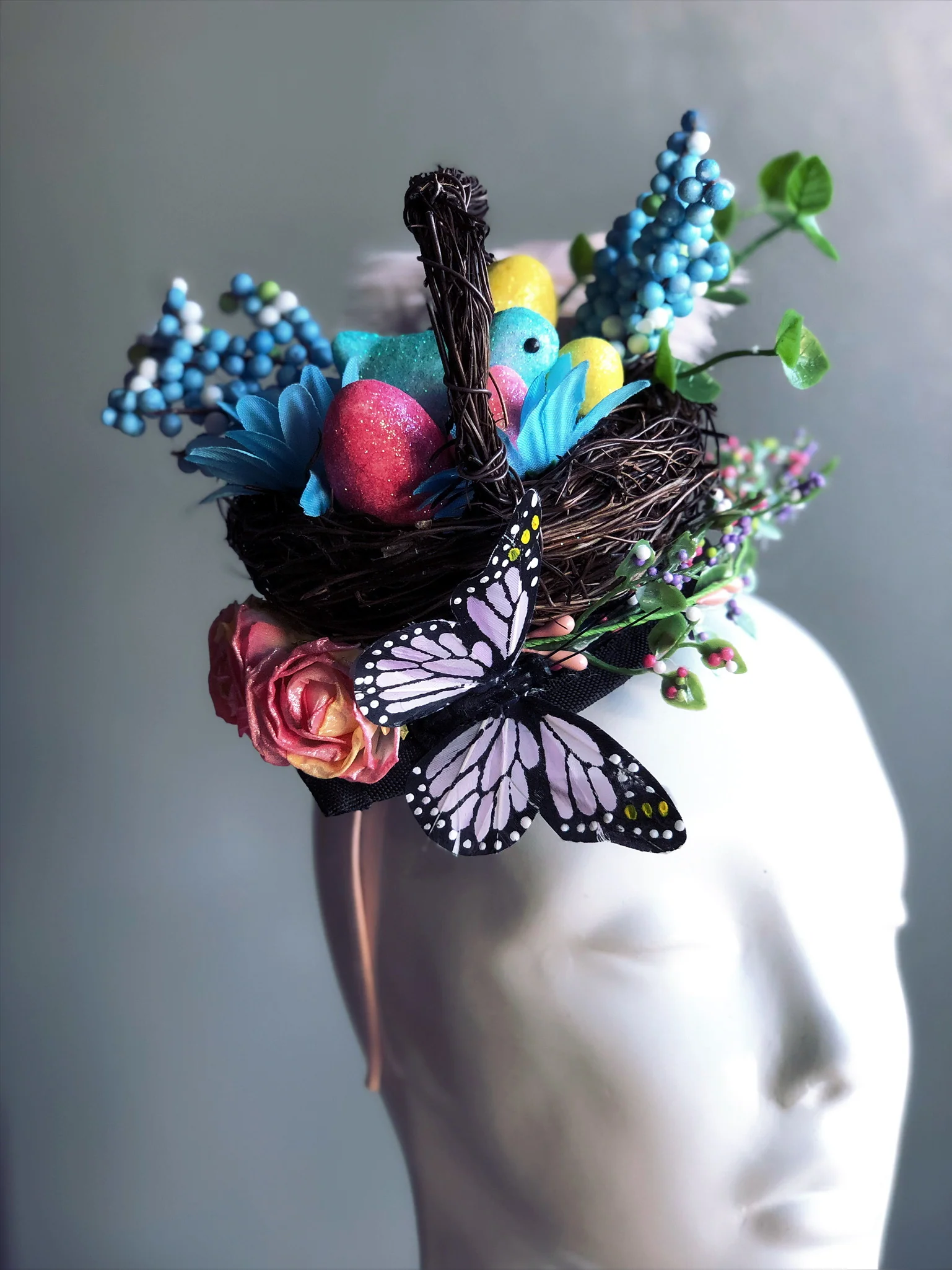 Easter Fascinator - The basket Nest - Image 5