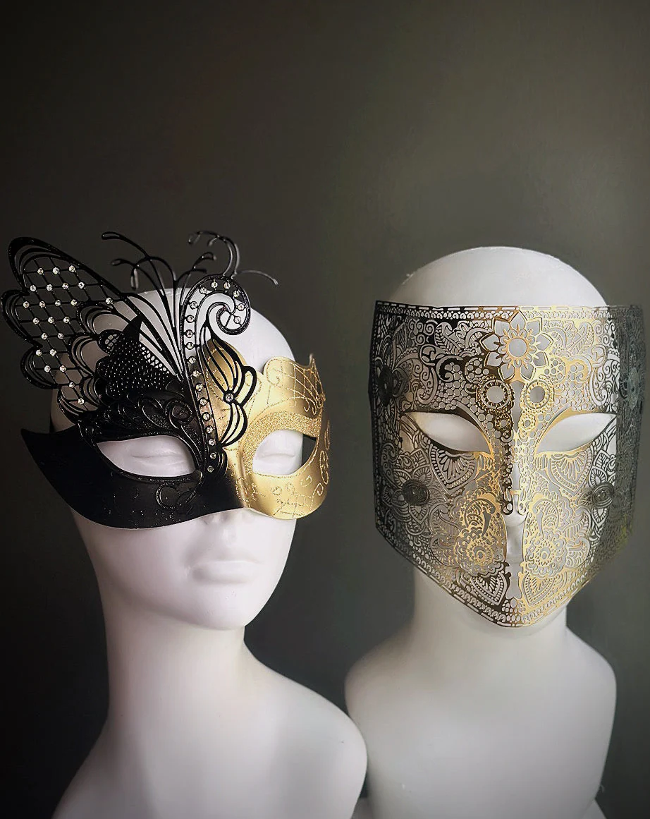 Enchanted Dusk Masks - Black/Gold