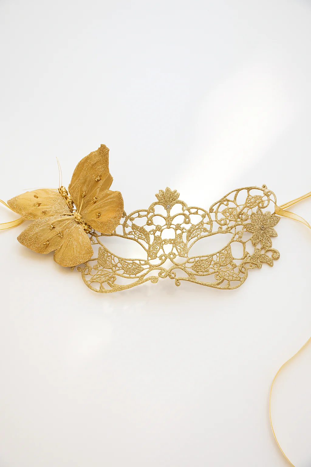 Enchanted Flight Gold Butterfly Mask