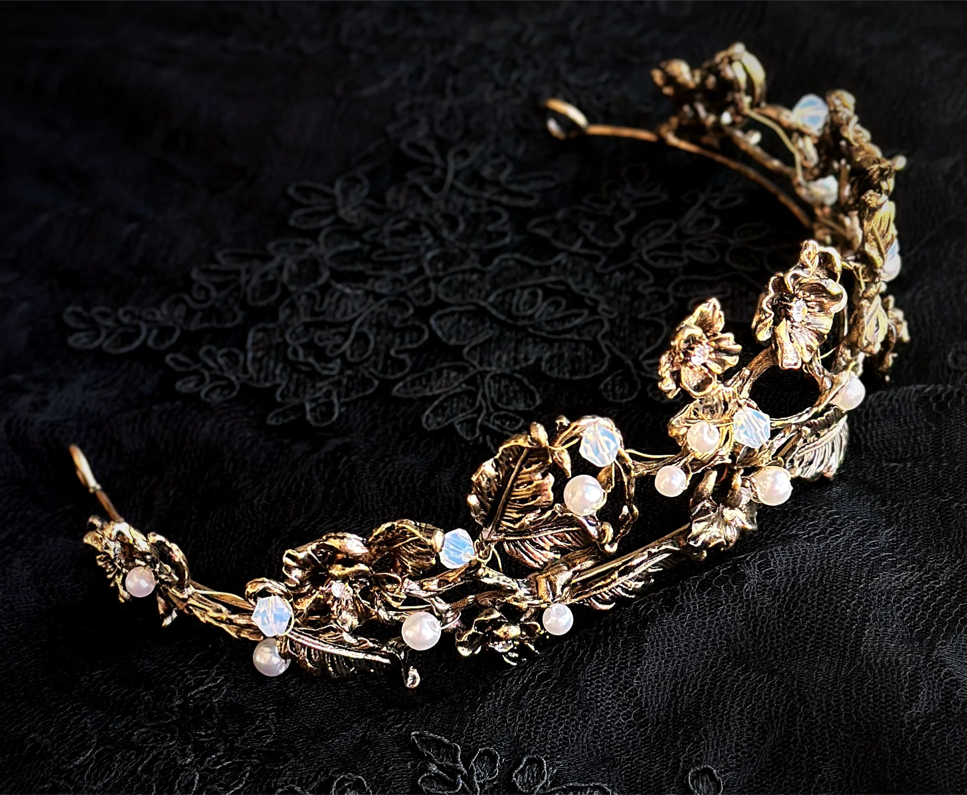 Enchanted Flora Tiara - Gold - Image 2