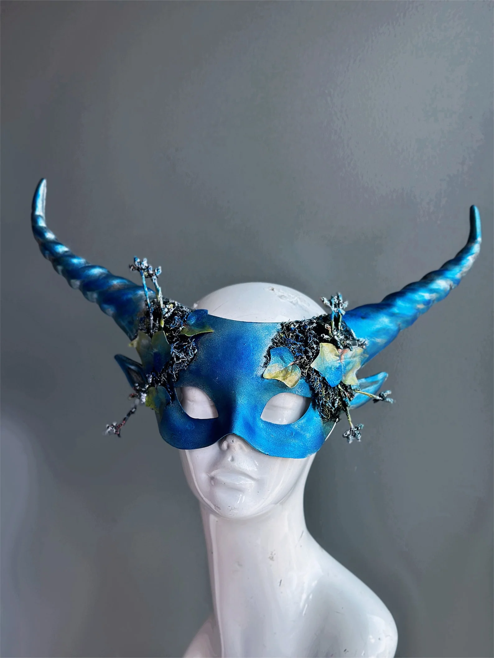 Horned Mask - Sylvan Blue