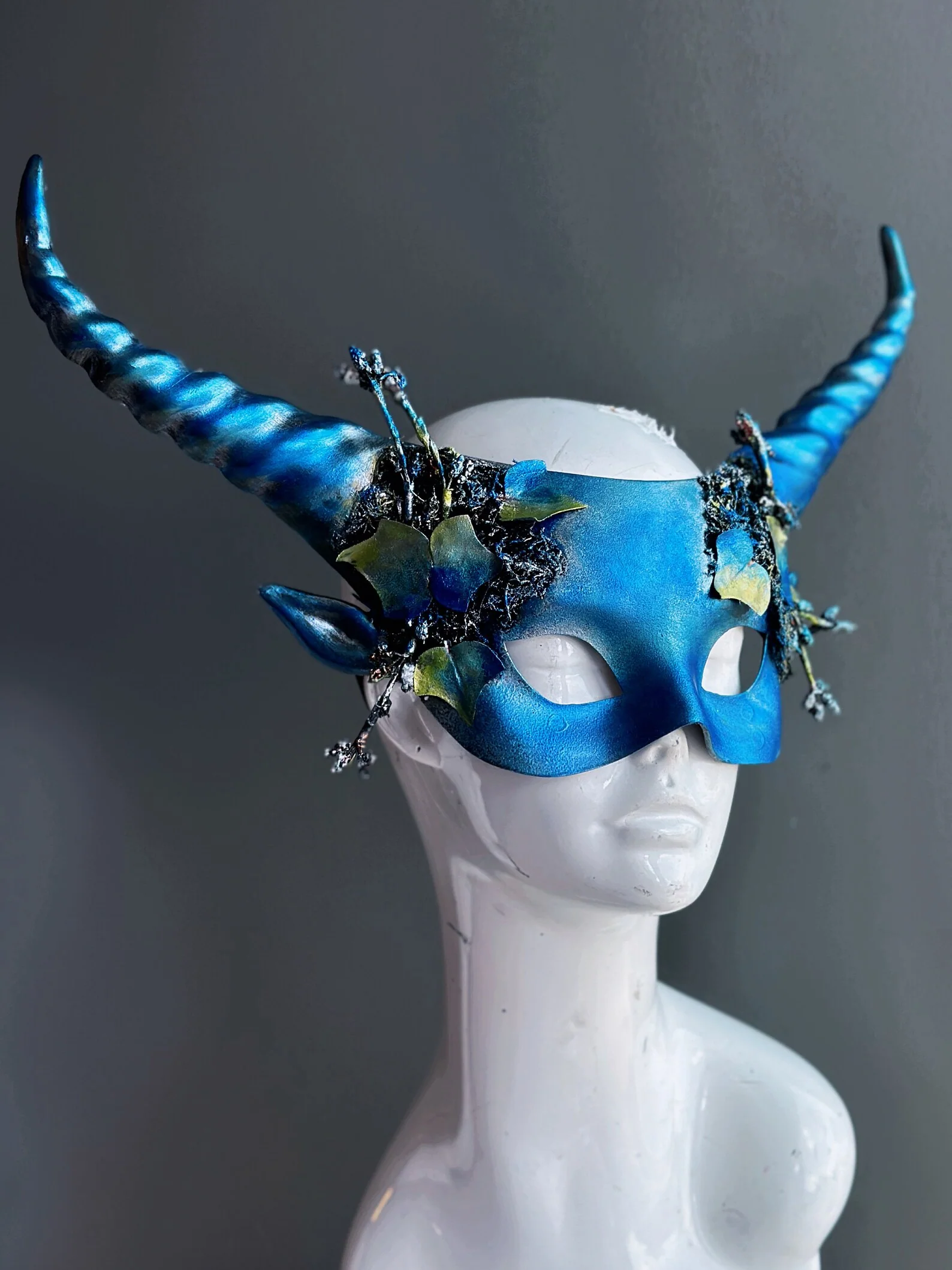 Horned Mask - Sylvan Blue - Image 2