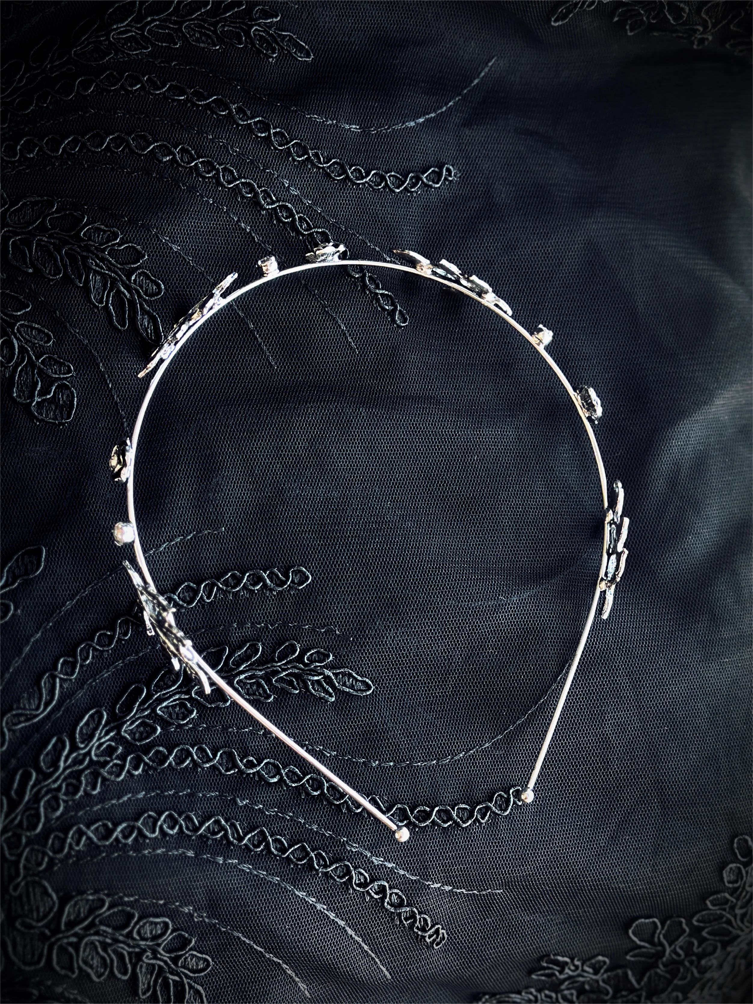 Enchanted Garden Headband - Silver - Image 3
