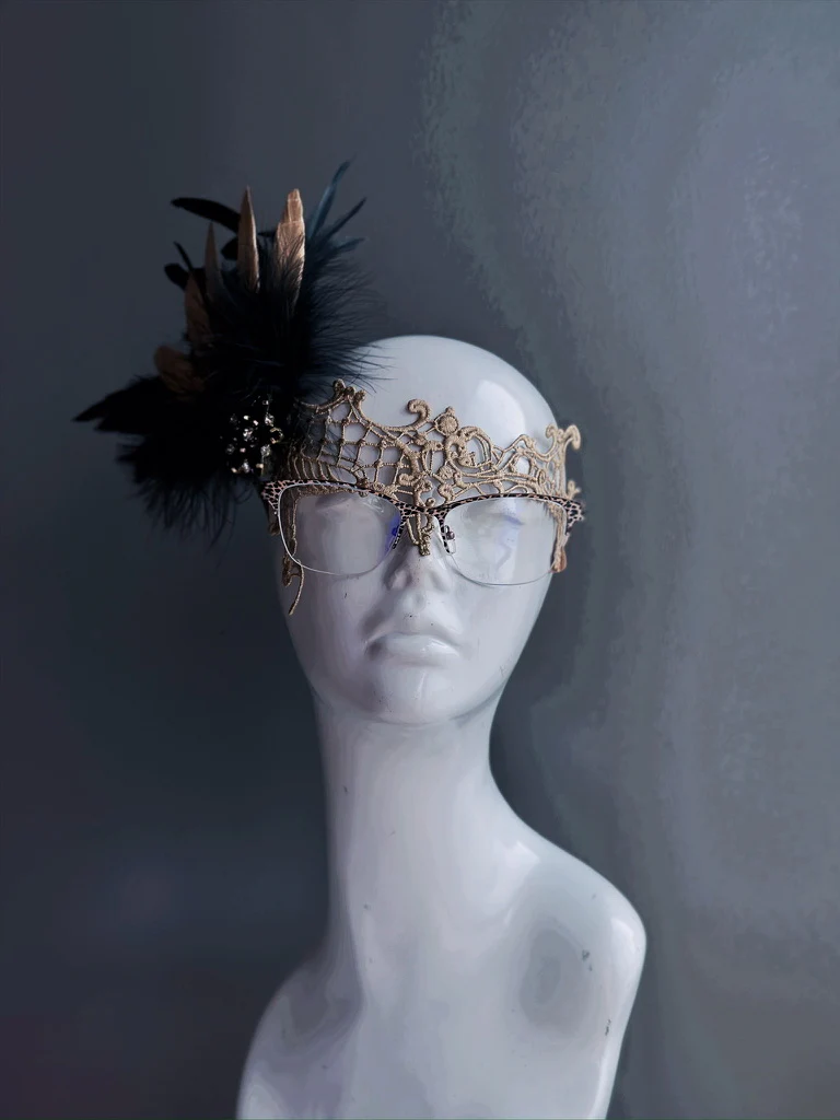 Eyeglass Mask - Golden Enchantress - Image 2