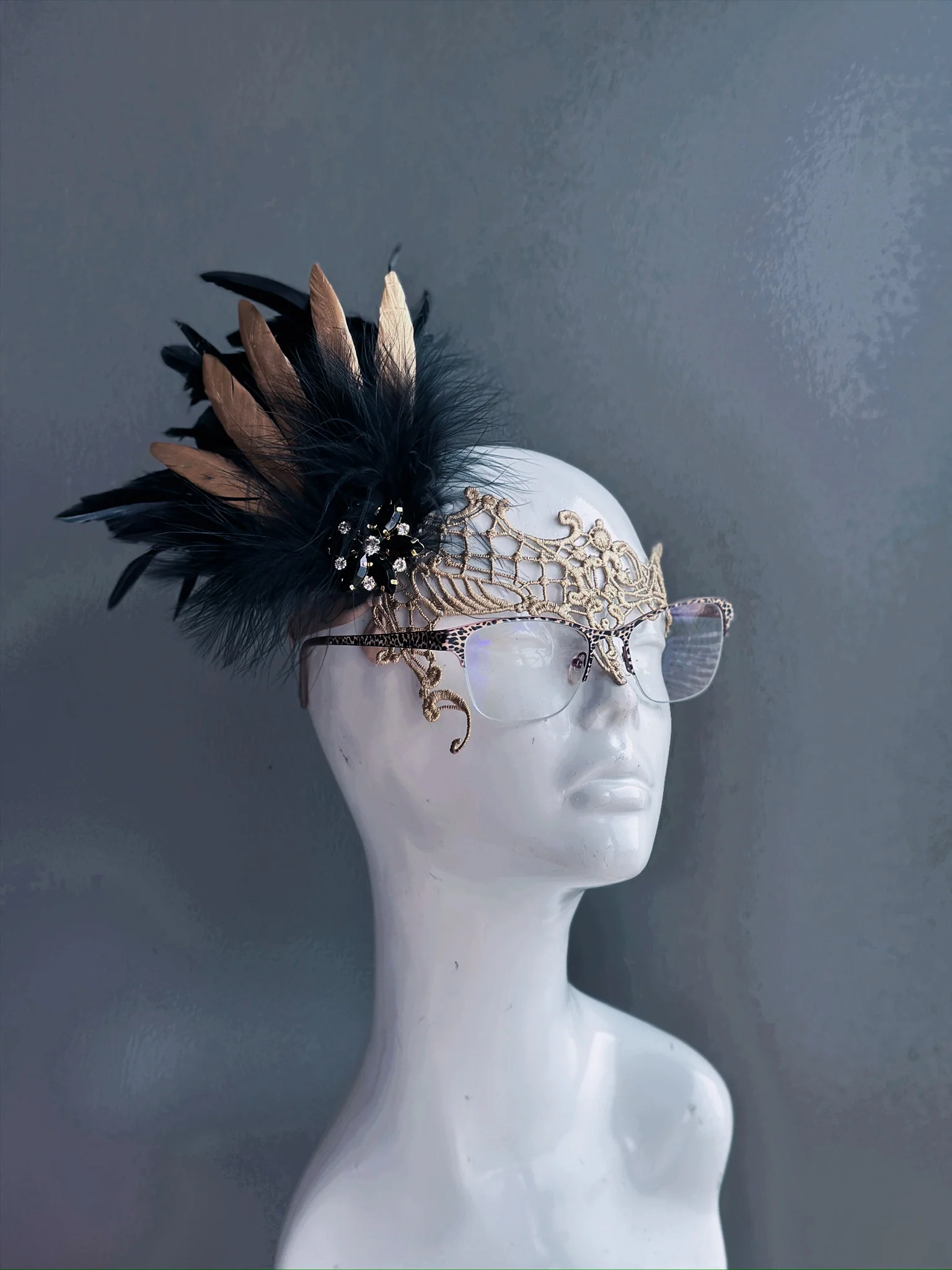 Eyeglass Mask - Golden Enchantress - Image 3