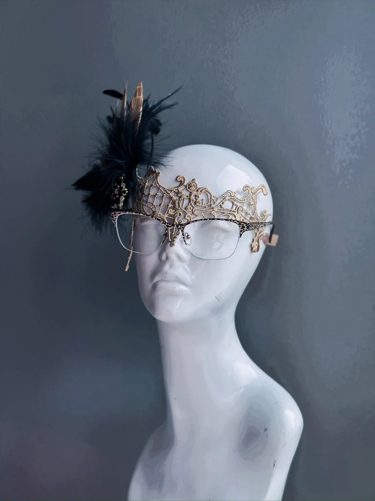 Eyeglass Mask - Golden Enchantress - Image 4