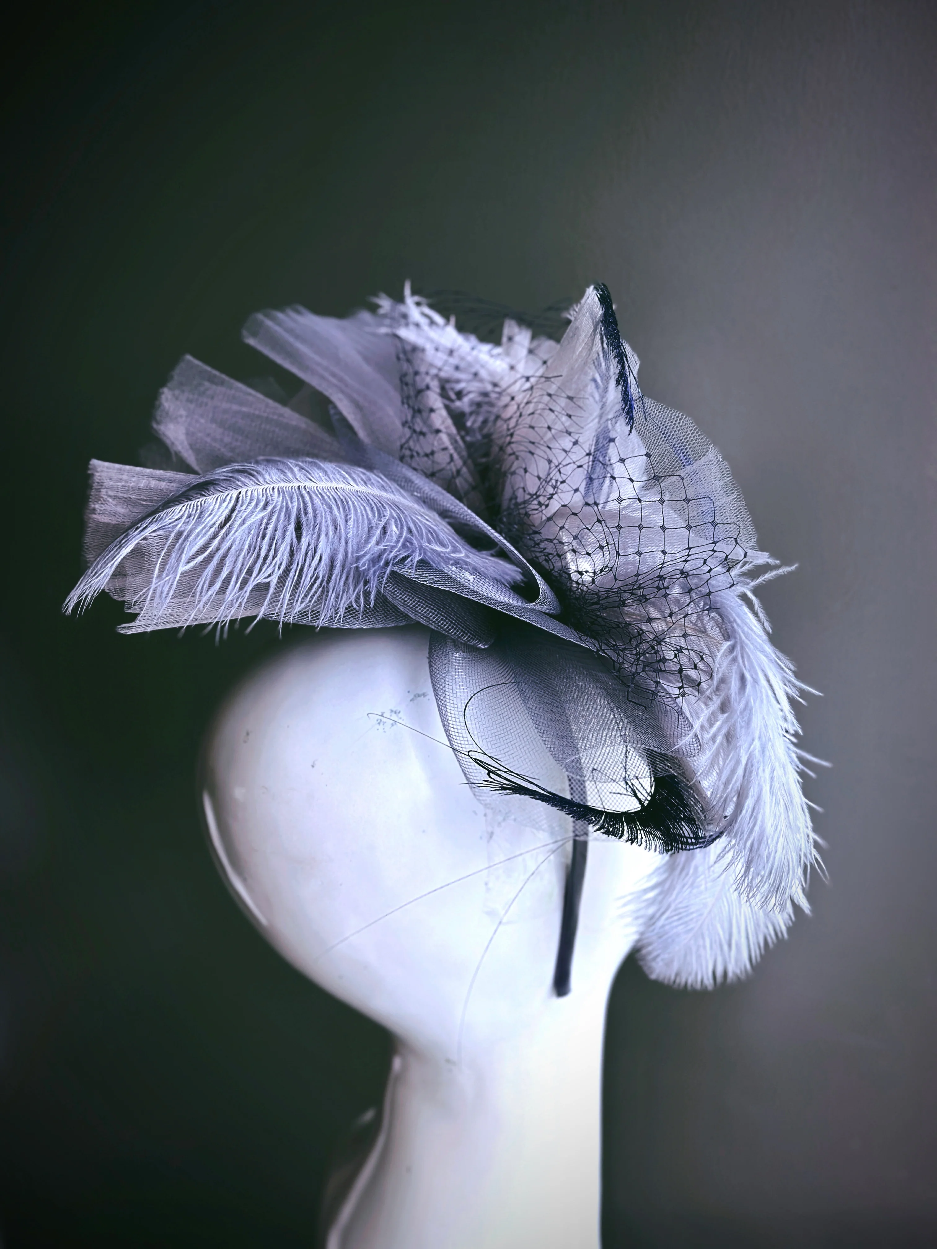 Pearl Dusk Fascinator - Image 6