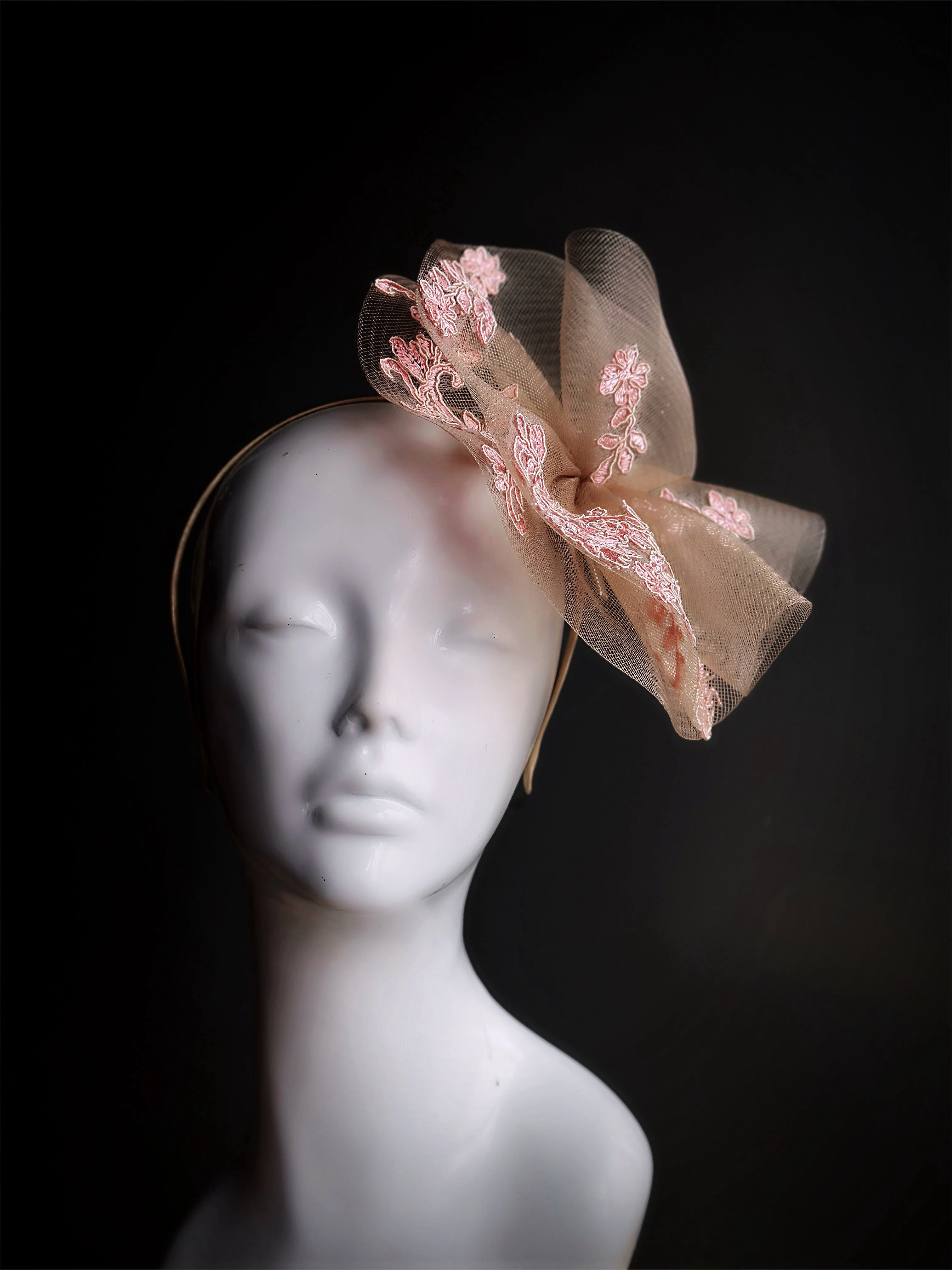 Pink Blossom Fascinator - Image 5