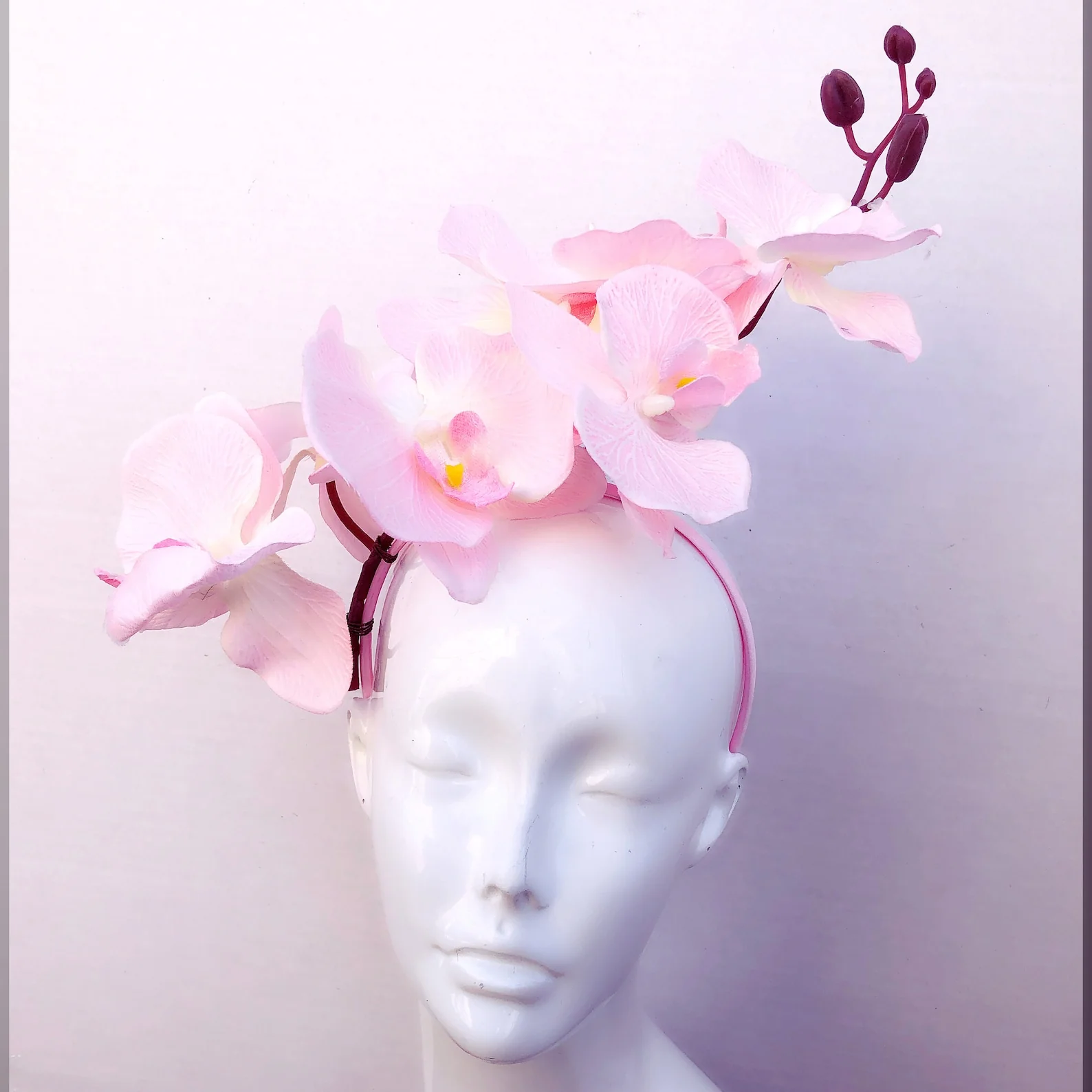 Orchid Fascinator Hat - Image 4
