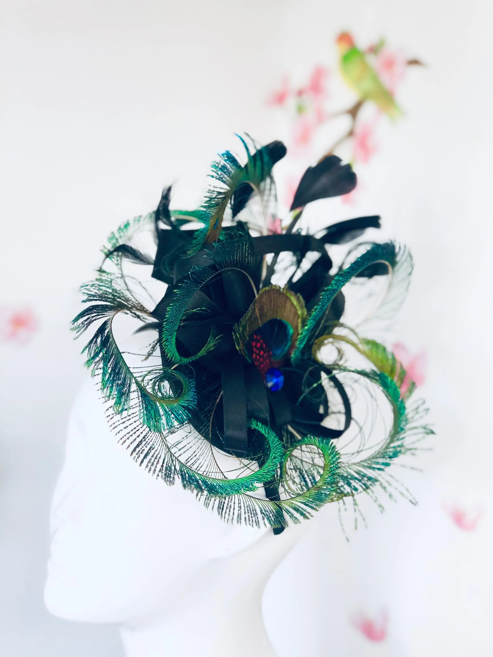 Medium Peacock Fascinator