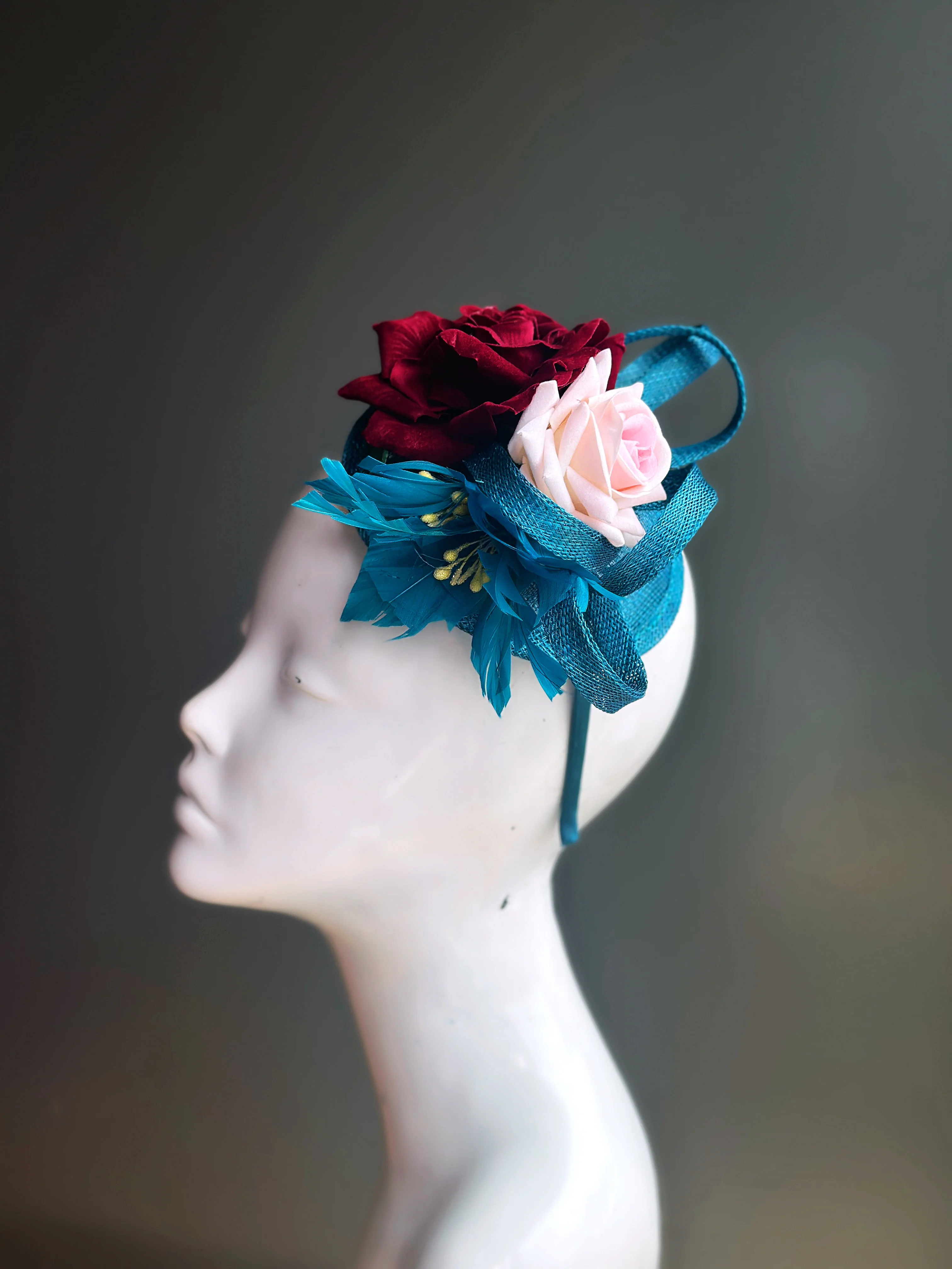 Rose Fascinator Hat - Image 3