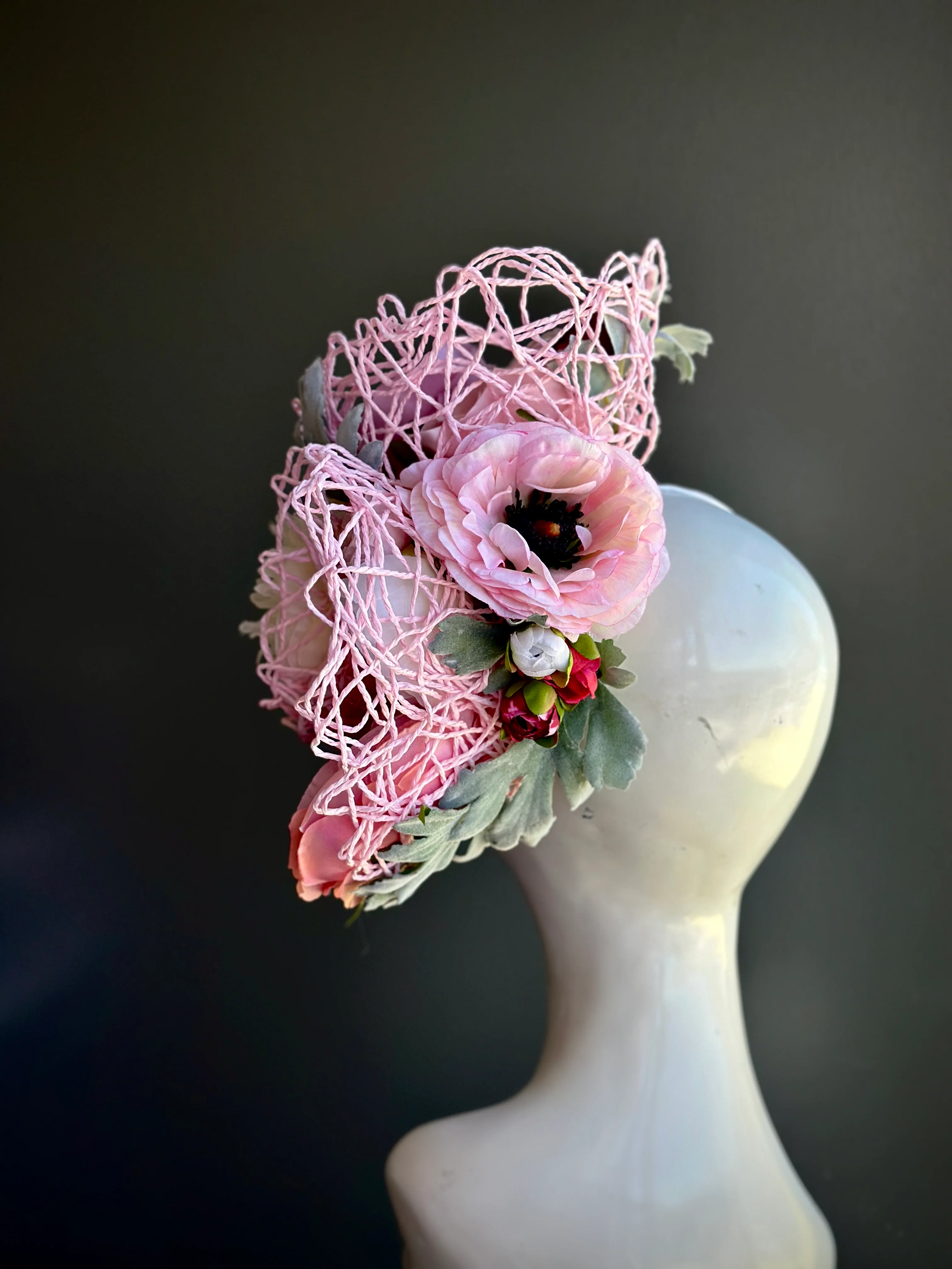 Fascinator Hat - Blushing Florals - Image 5