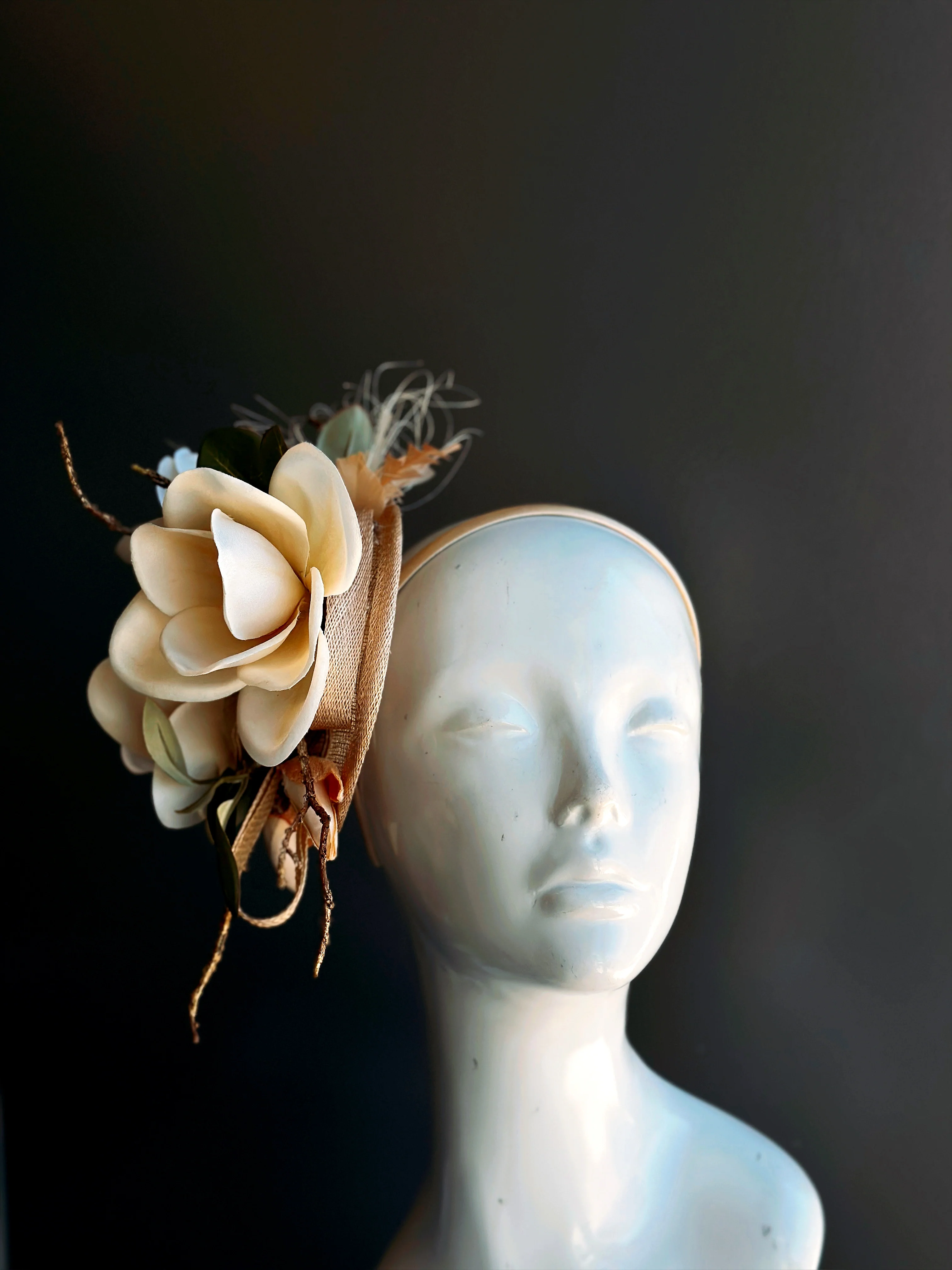 Magnolia - Sinamay Fascinator - Image 5
