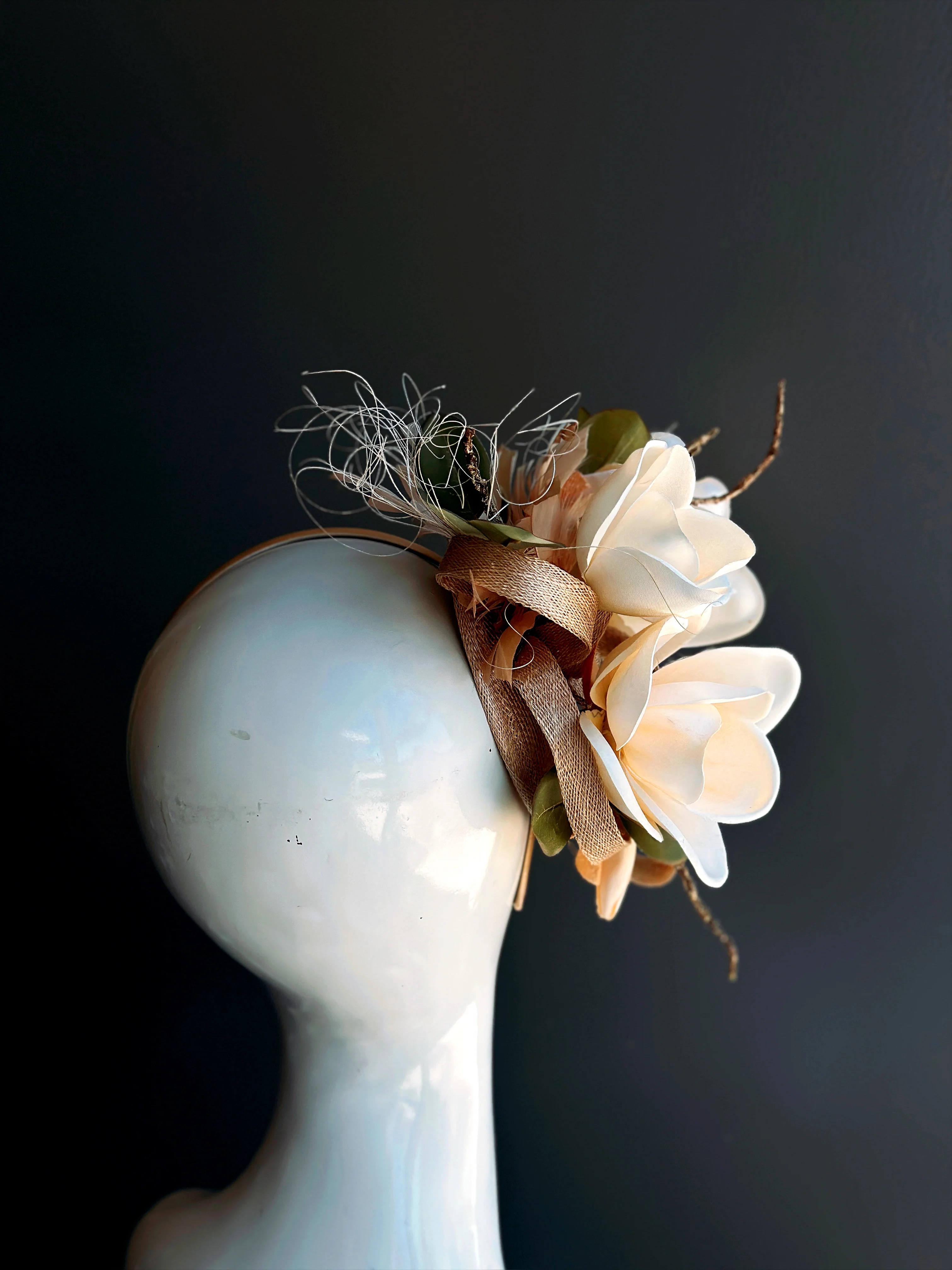 Magnolia - Sinamay Fascinator - Image 6