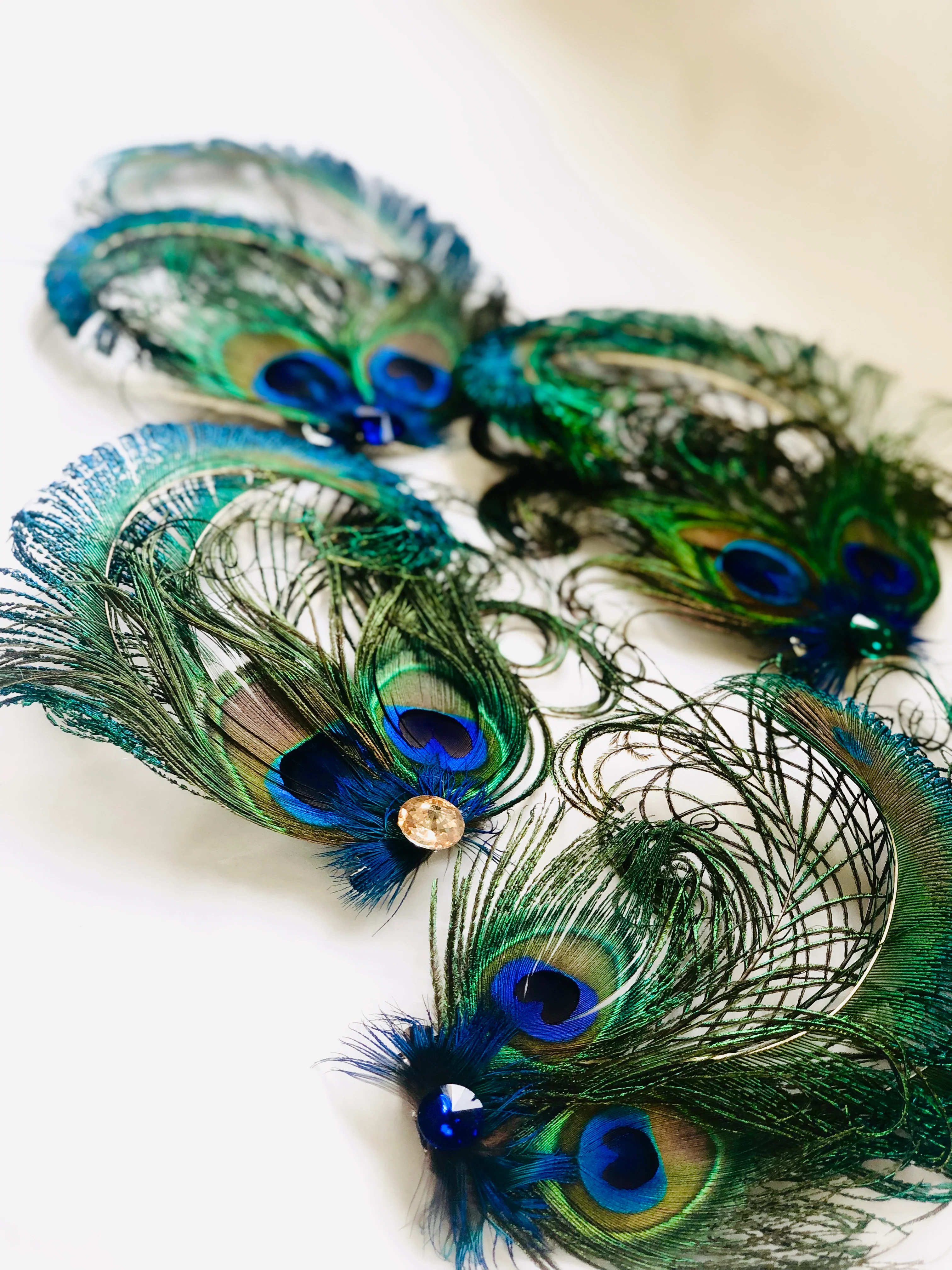 Peacock Jewel Hair Clip