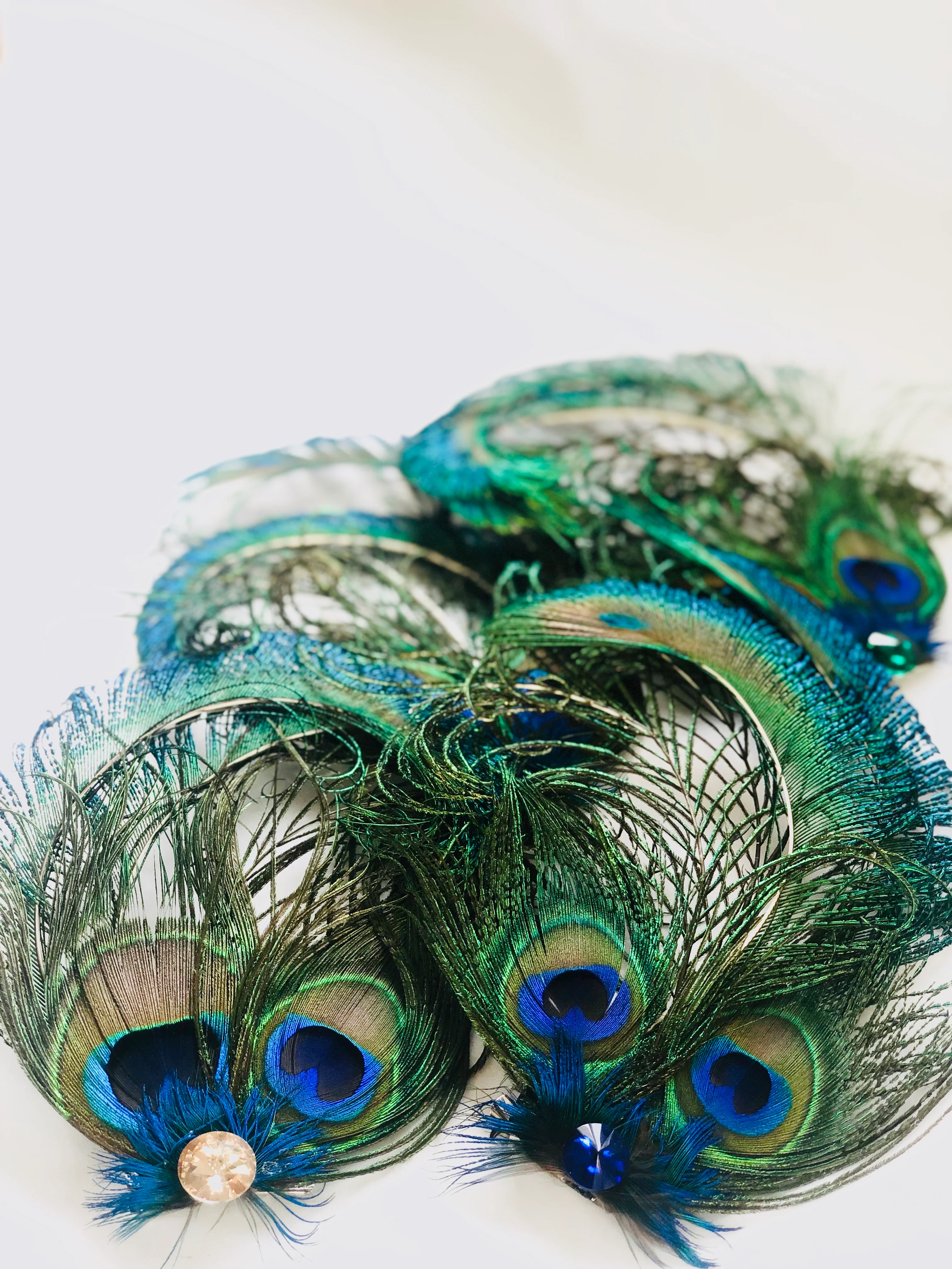 Peacock Jewel Hair Clip - Image 4