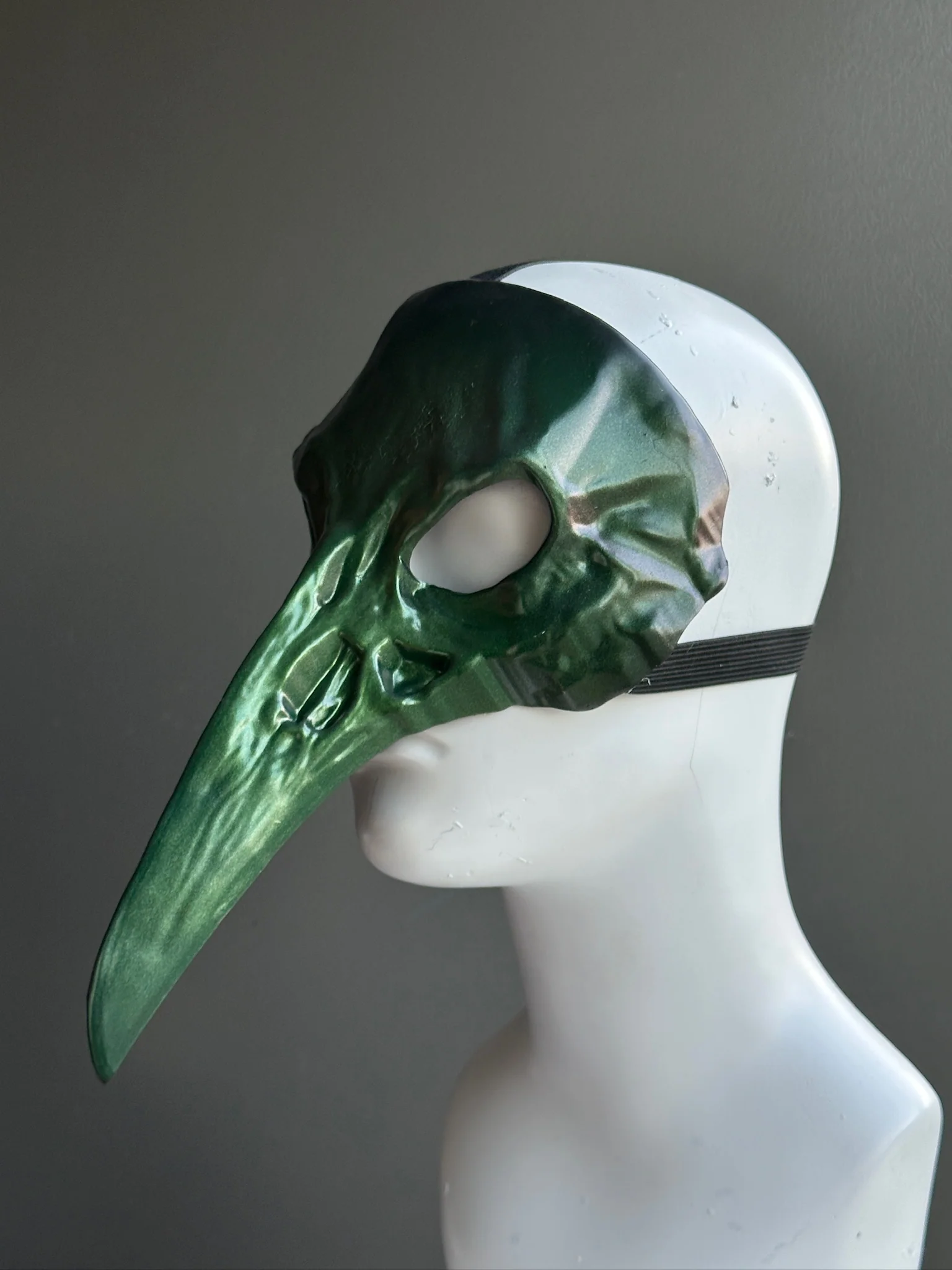 Bird Skull Mask - Forest Green - Image 4