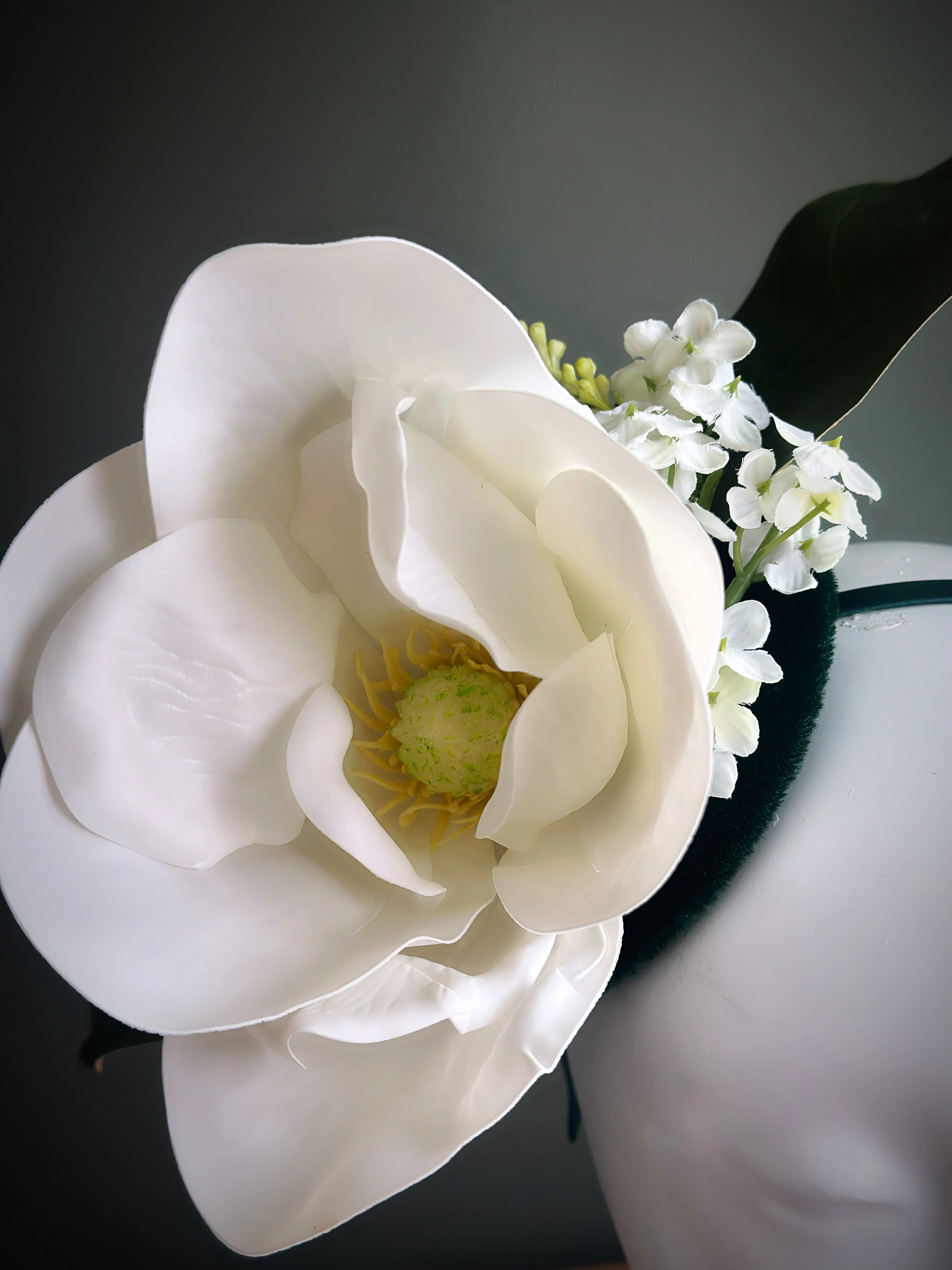 Garden Muse - Fascinator Hat - White - Image 2
