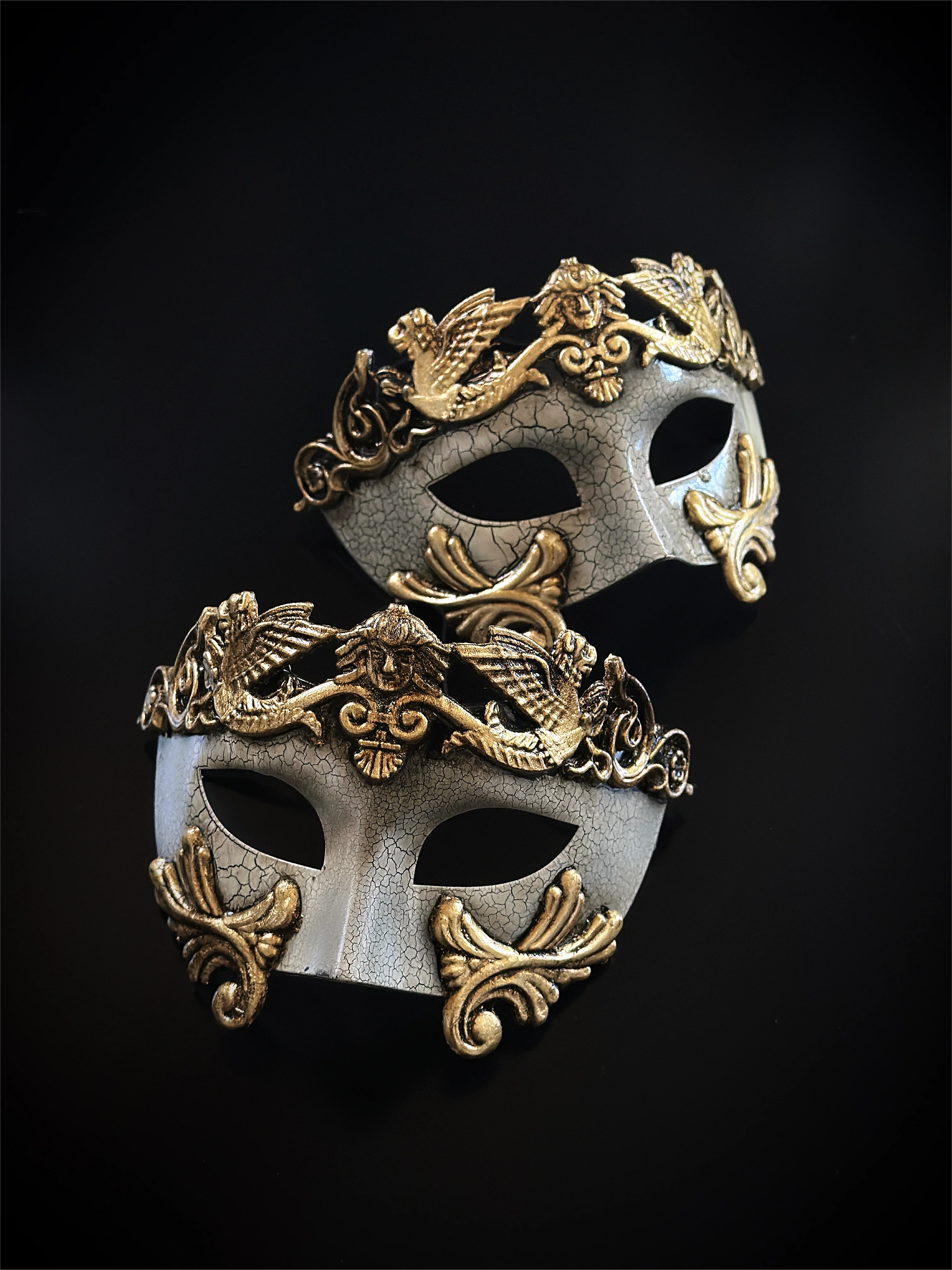 Gladiator Crackle Mask - Gold - Image 2