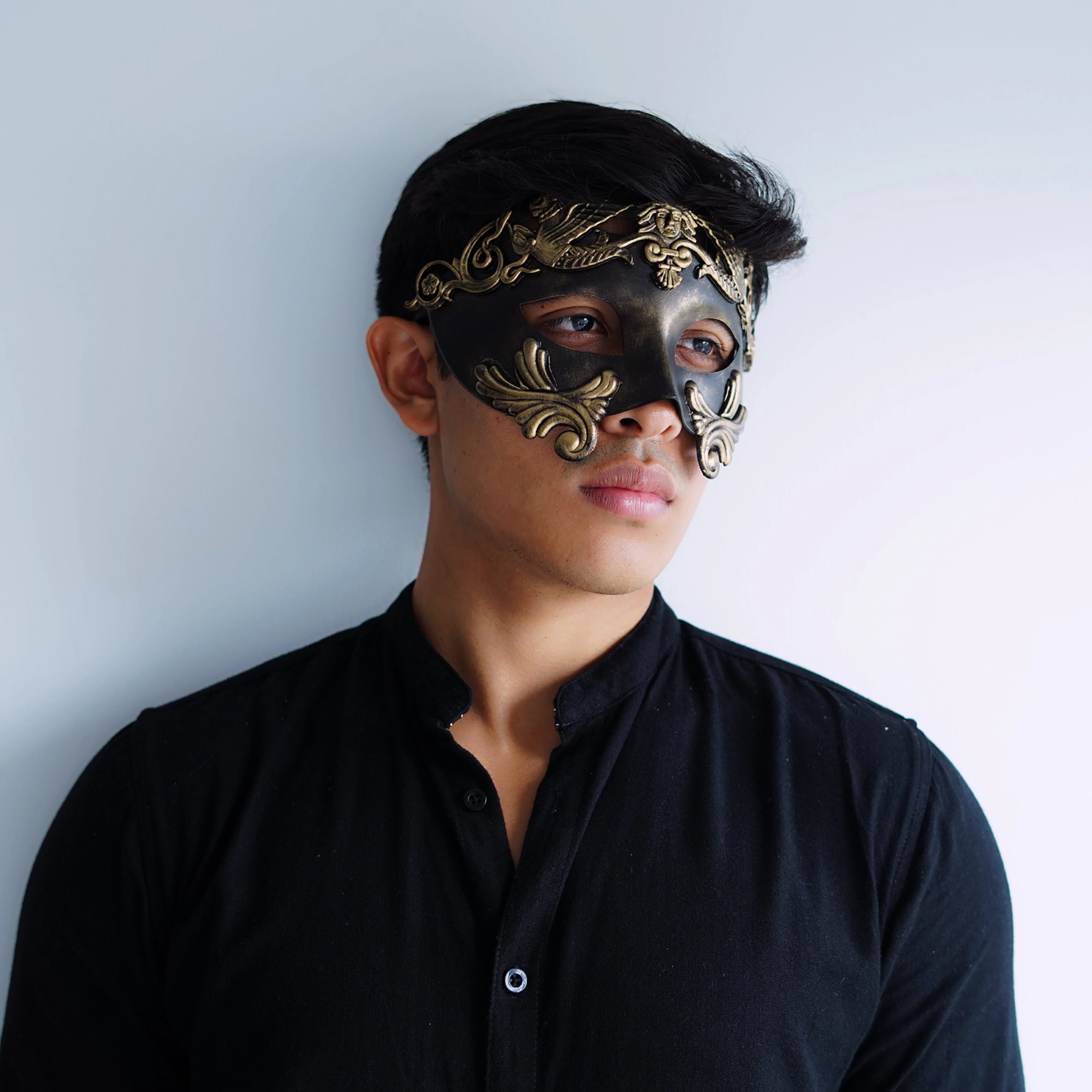 Gladiator Mask - Bronze/Black - Image 3