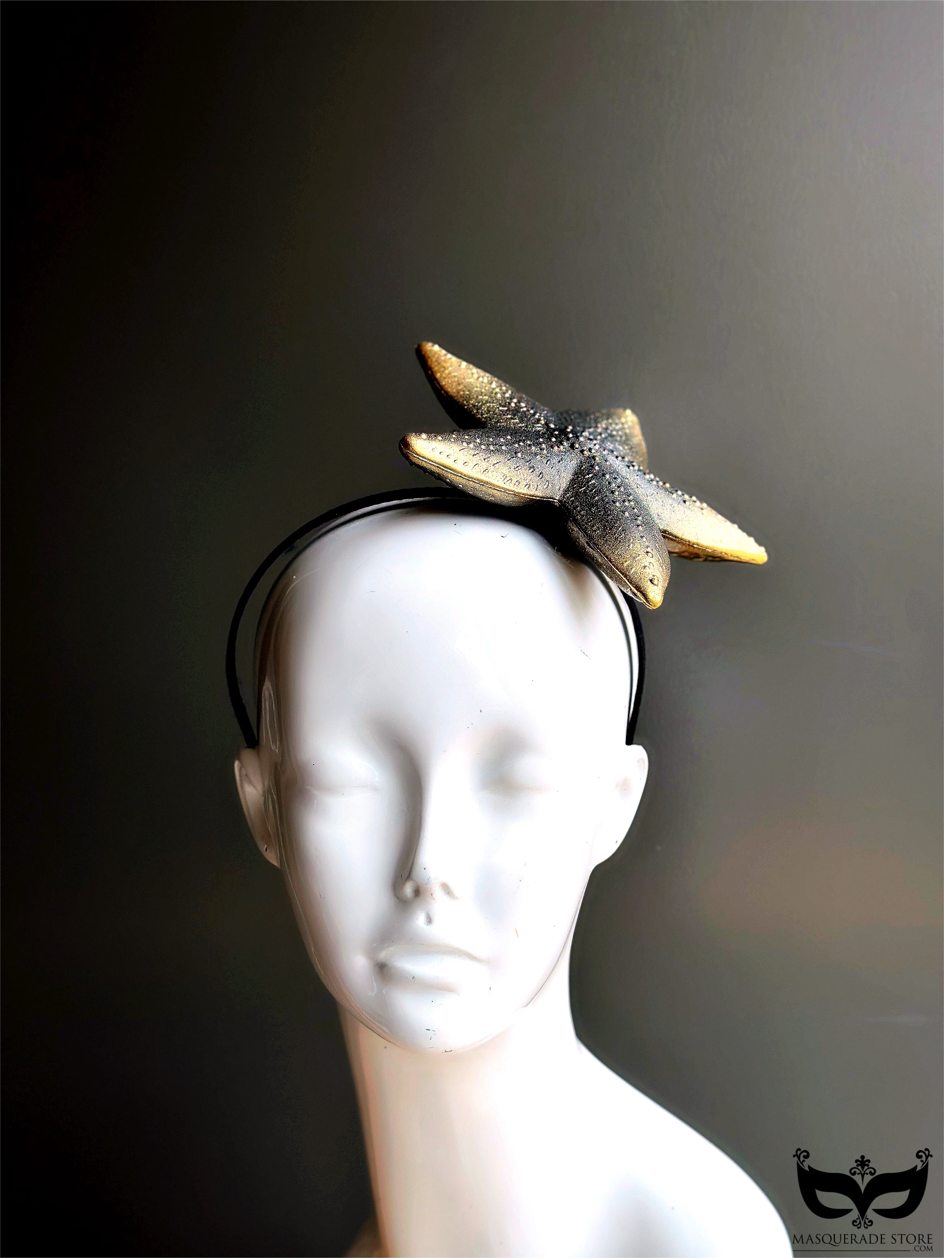 Starfish Fascinator - Gold Noir - Image 3