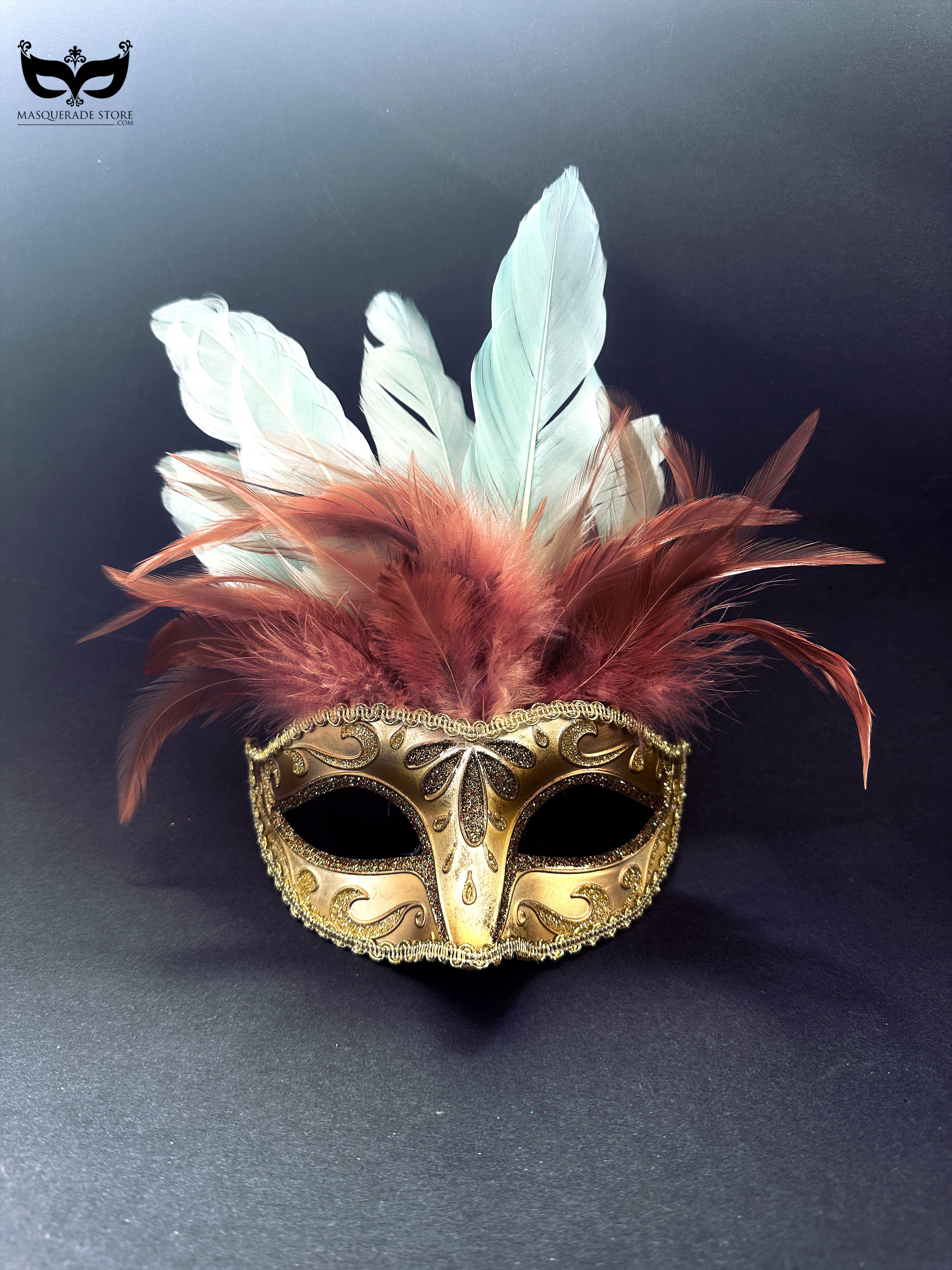 Golden Plume – Feather Mask - Image 2