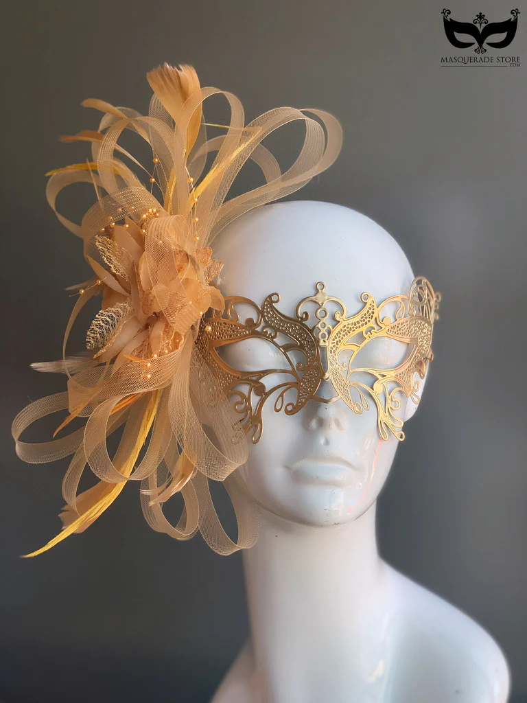 Butterfly Beauty Mask - Gold Feathers