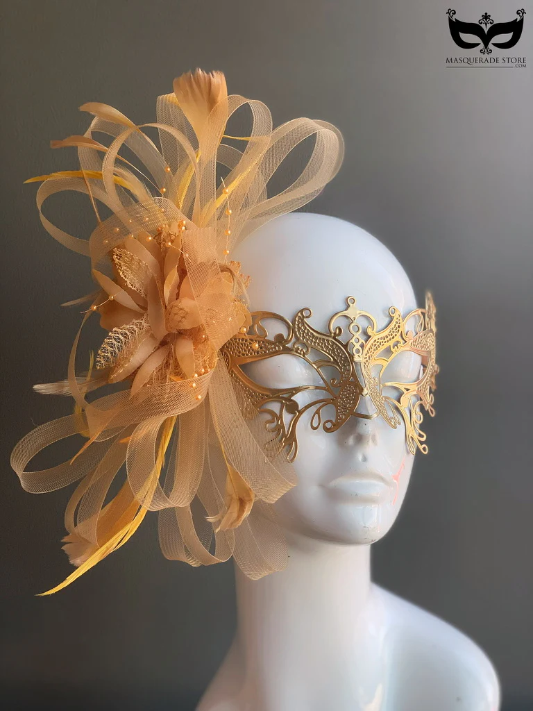 Butterfly Beauty Mask - Gold Feathers - Image 2