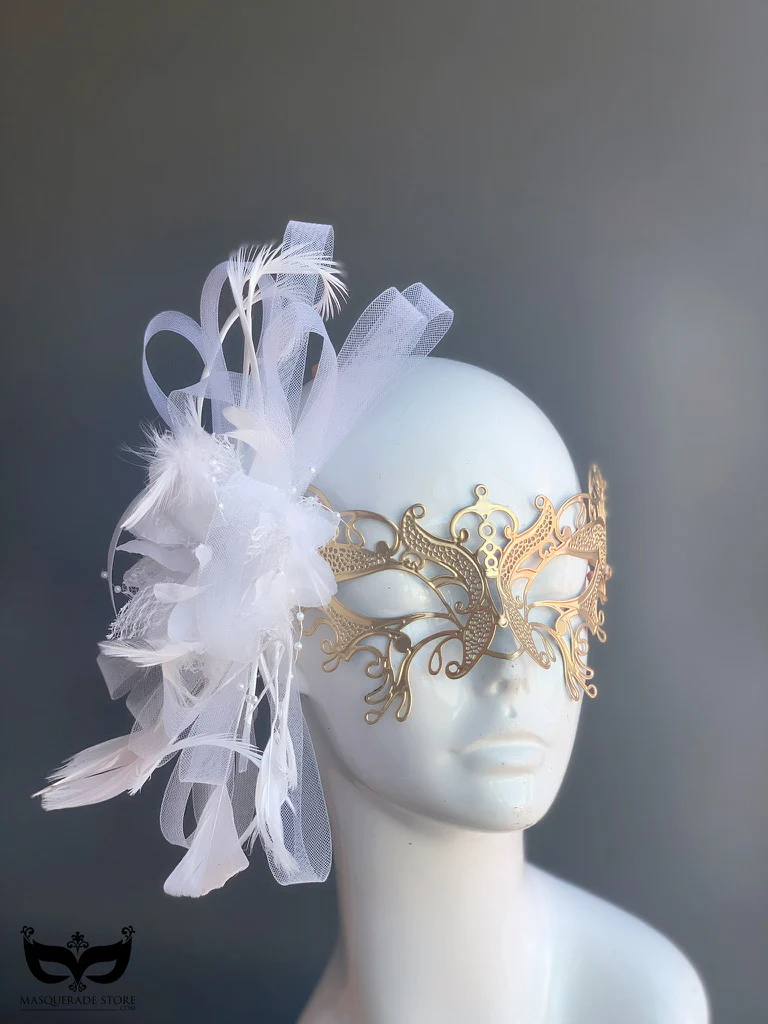Butterfly Beauty Mask - Gold Feathers - Image 3