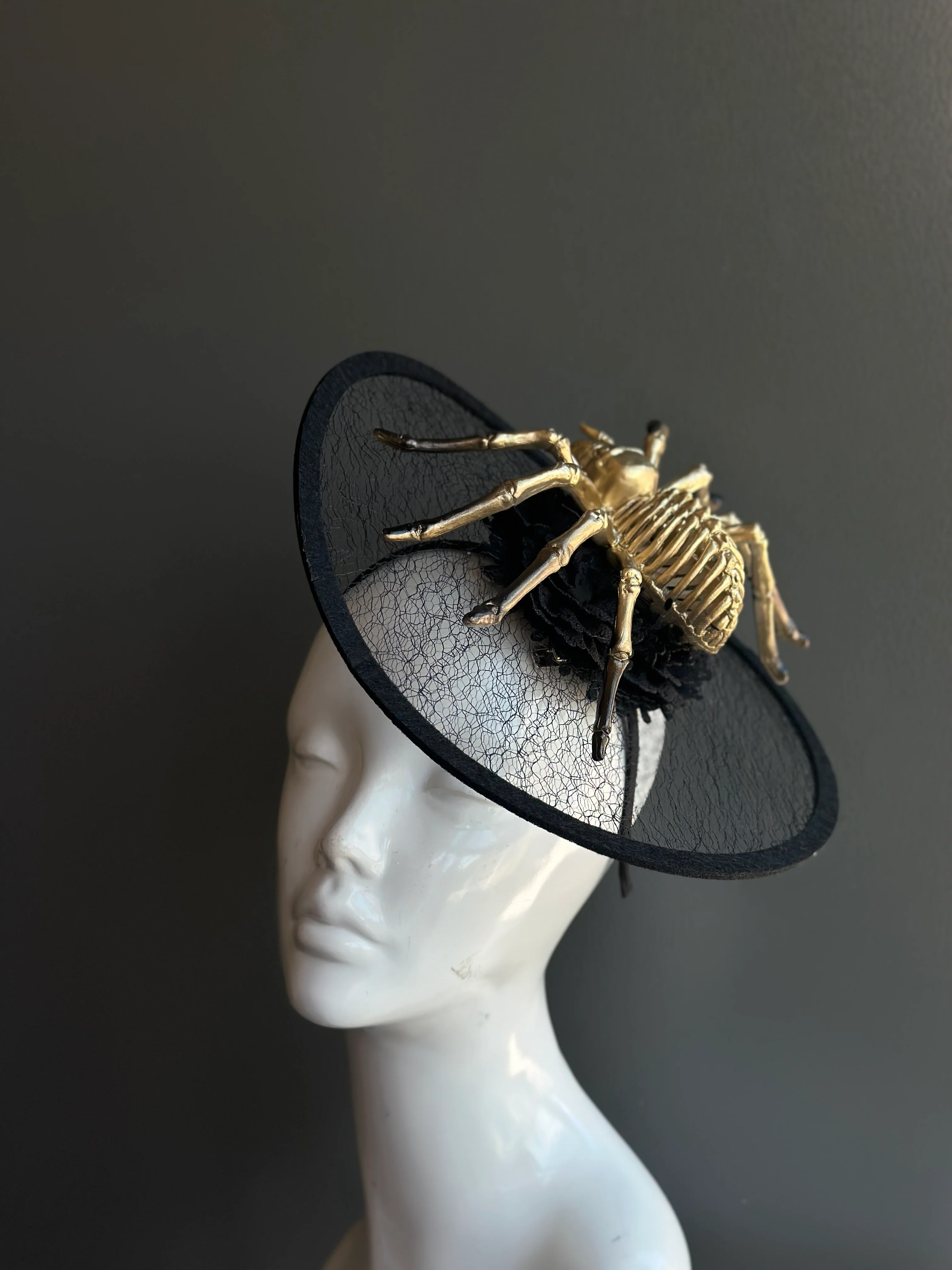 Spider Queen Fascinator – Black