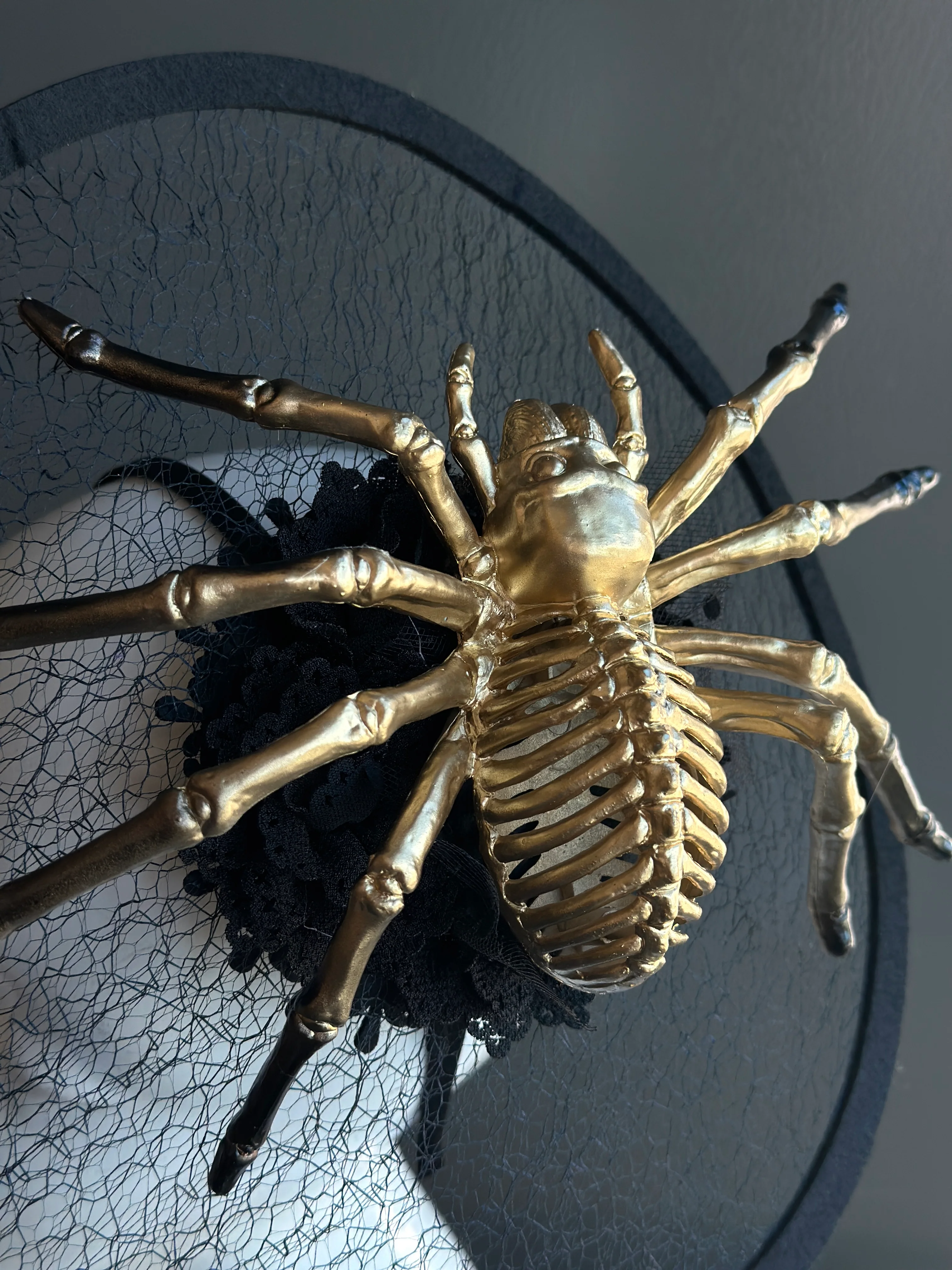 Spider Queen Fascinator – Black - Image 2