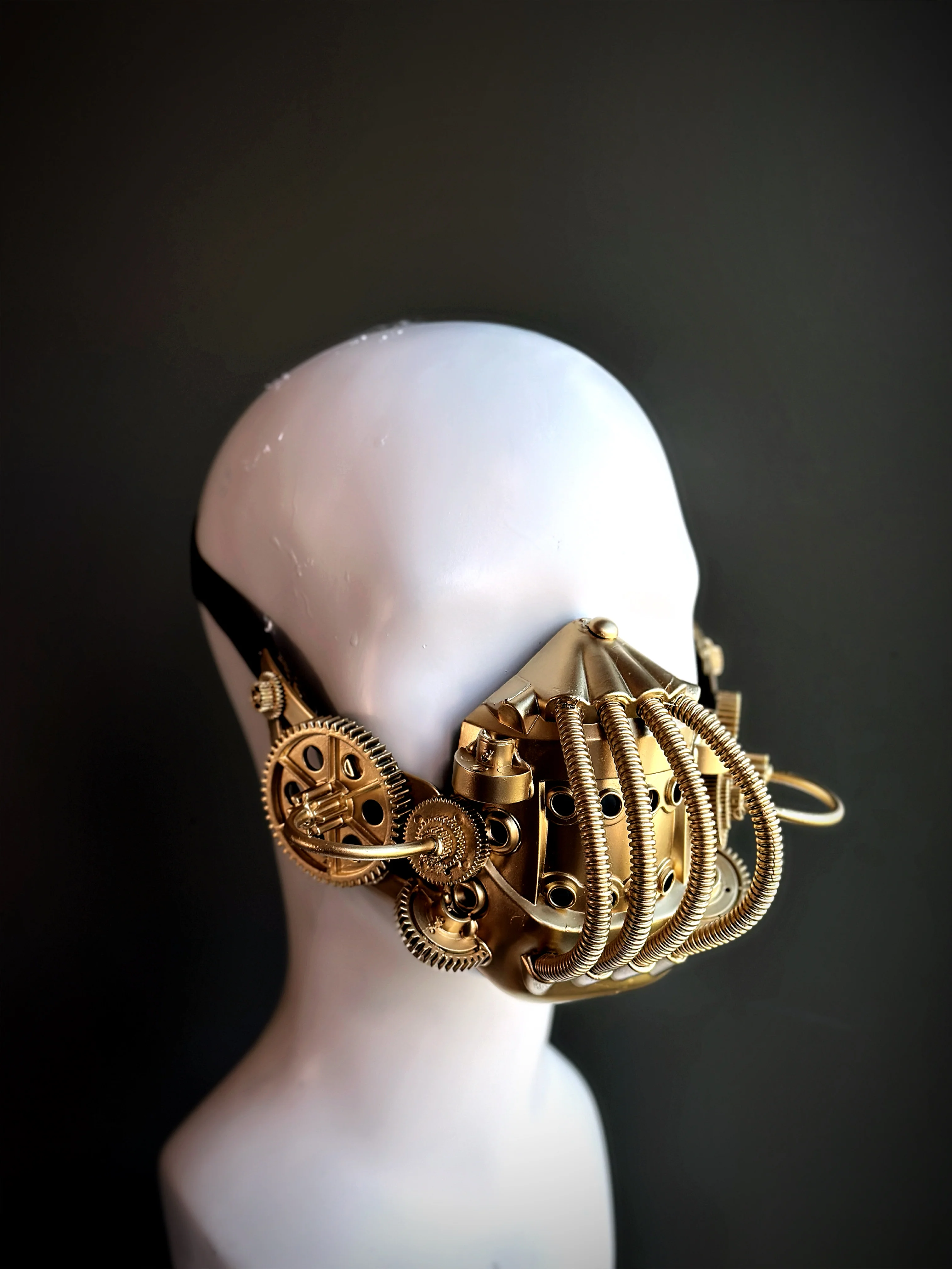 Gold Steampunk Respirator Mask