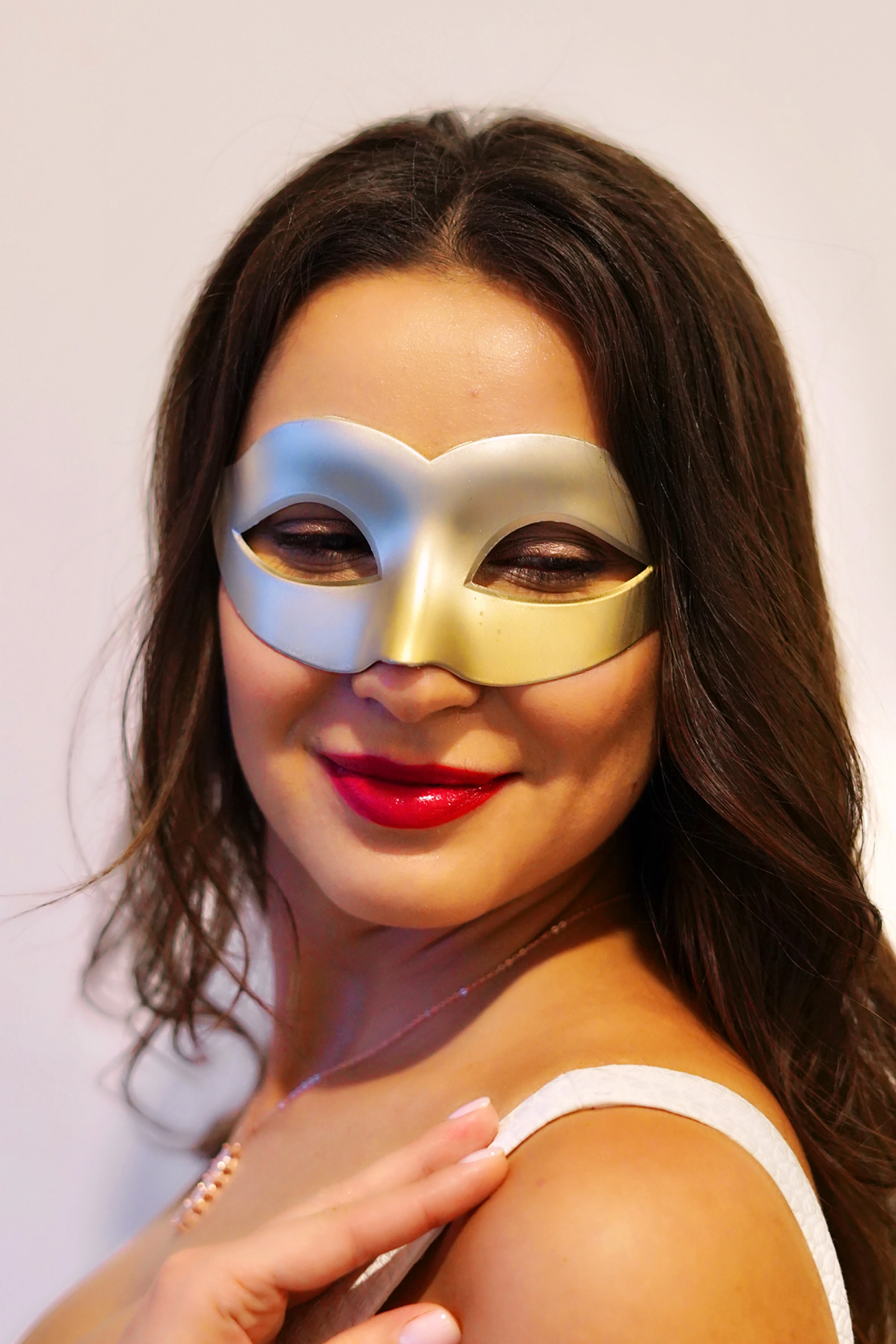 Venetian Eye Mask - Gold - Image 2