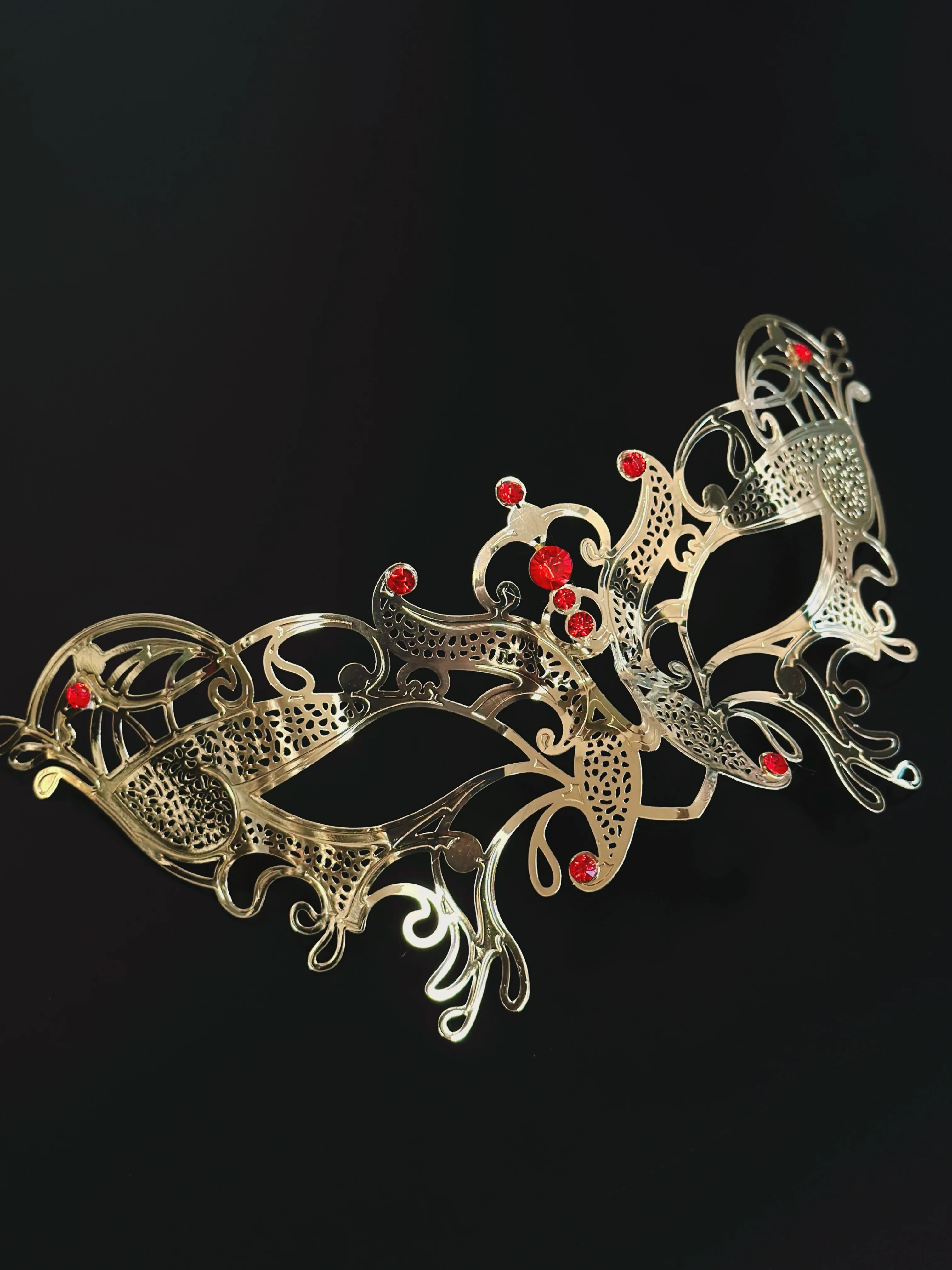 Butterfly Metal Mask - Gold - Image 2