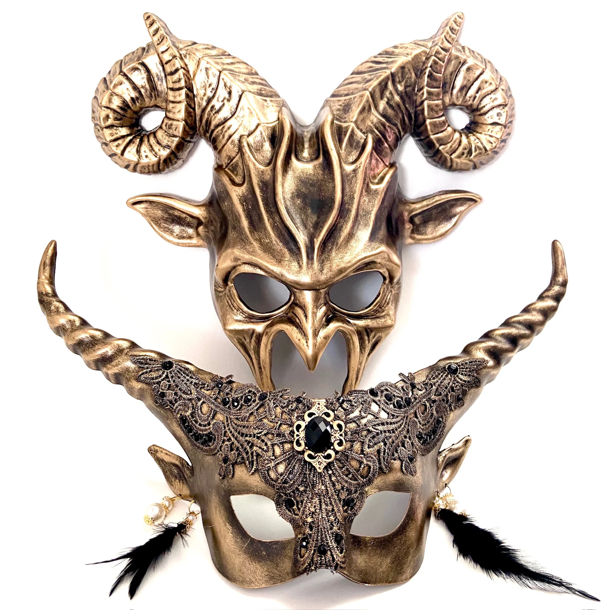 Fantasy Ram Couples - Gold Metallic - Image 2