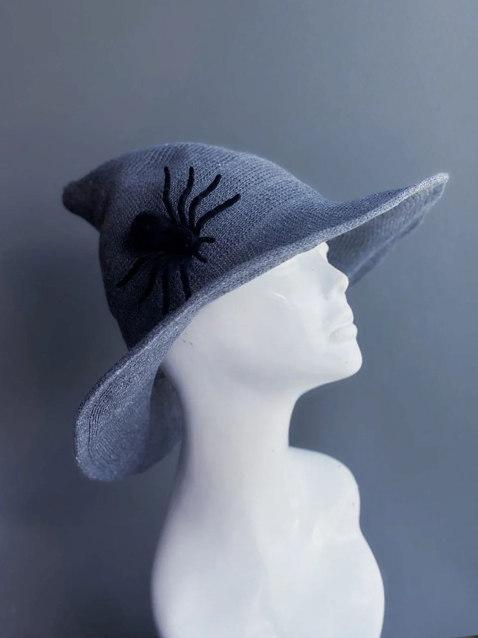 Wooly Witch Hat - Gray - Image 3