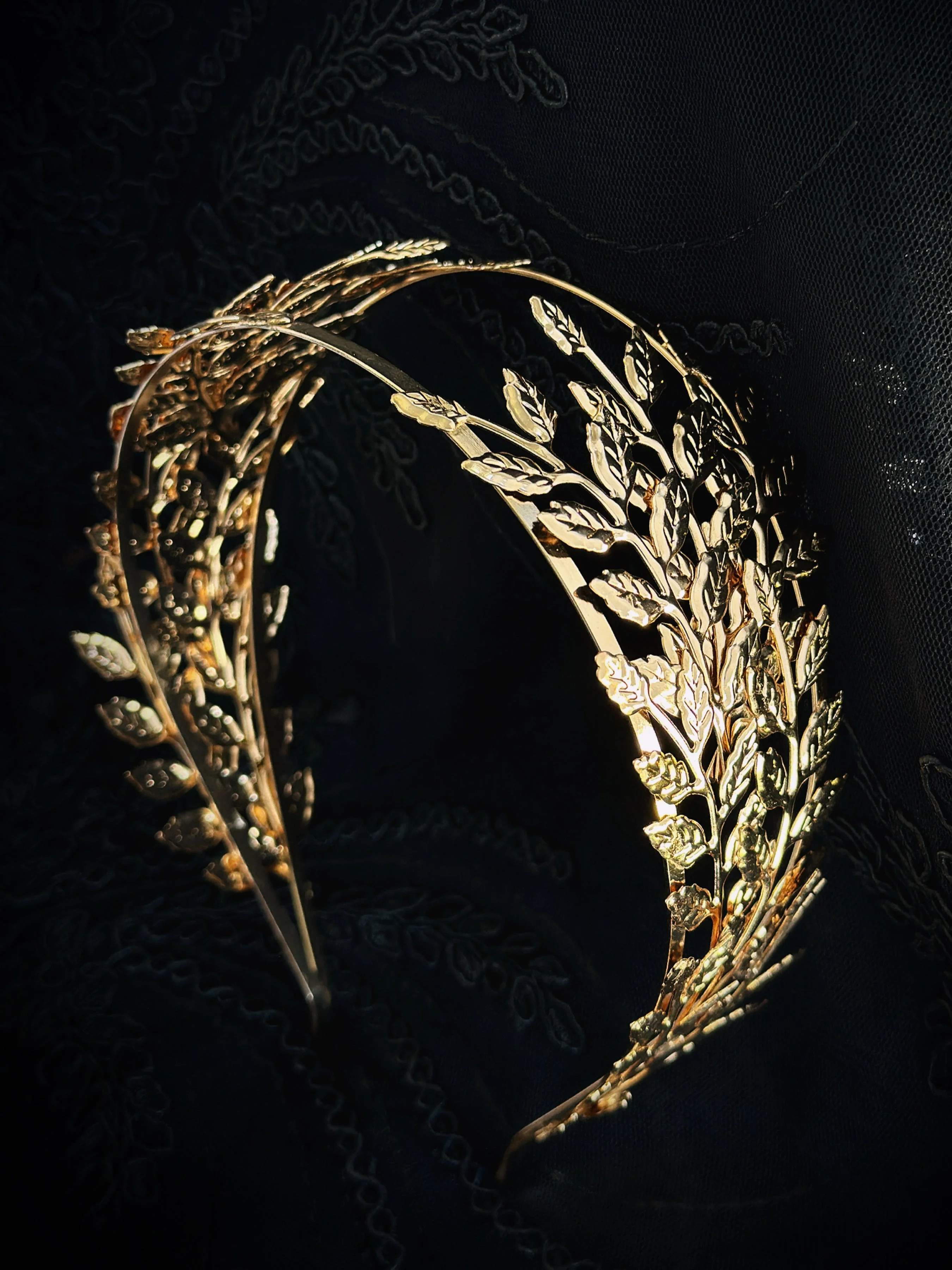 Greek Laurel Headband - Gold