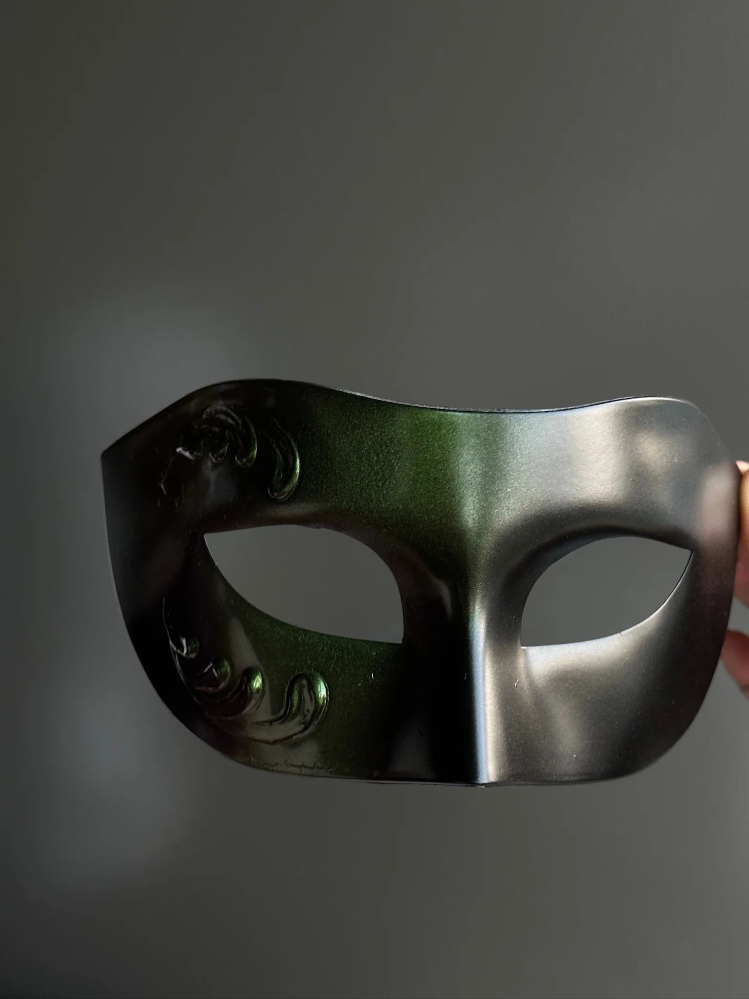Green Black Venetian Mask