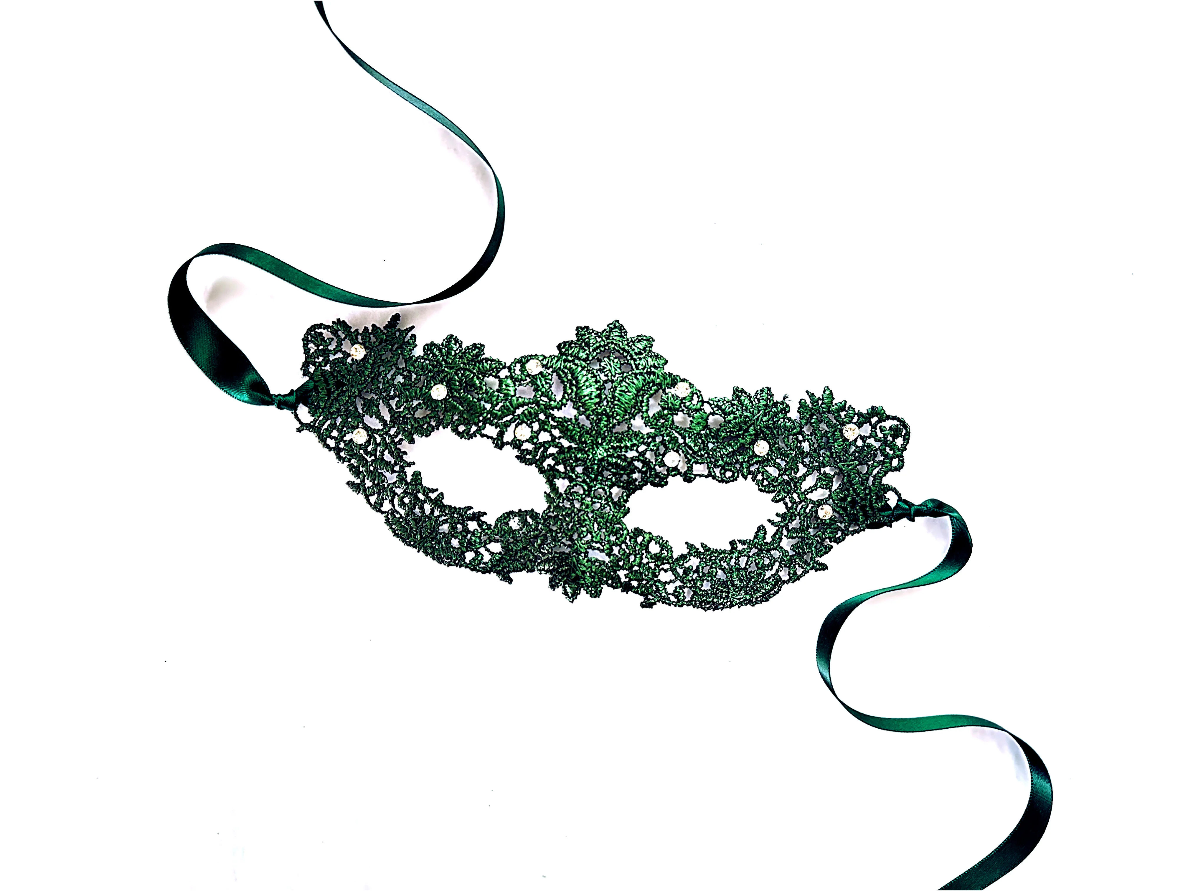 Diane Lace Mask – Green - Image 2
