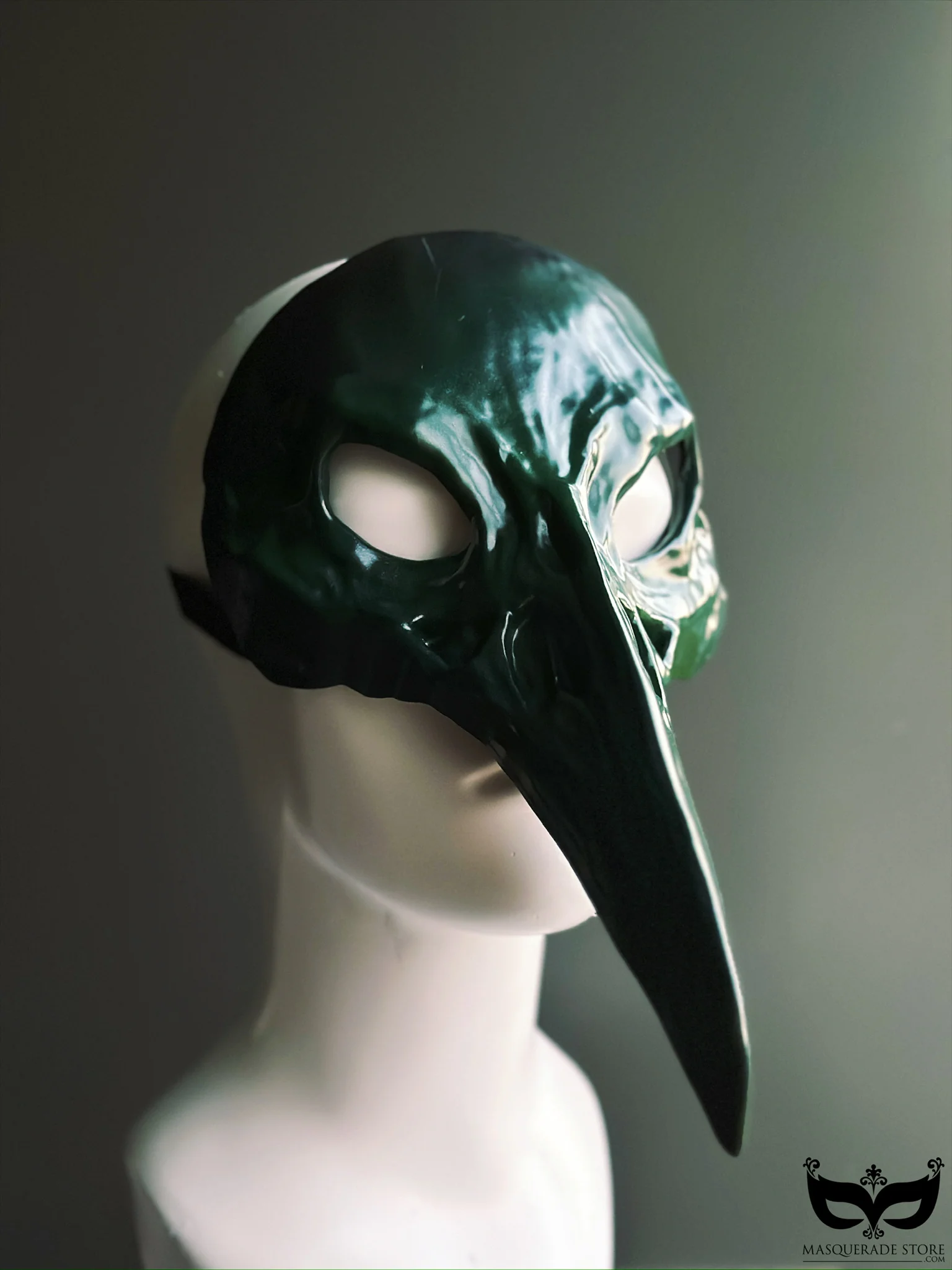 Forest Curator - Green Plague Crow Skull Mask - Image 2