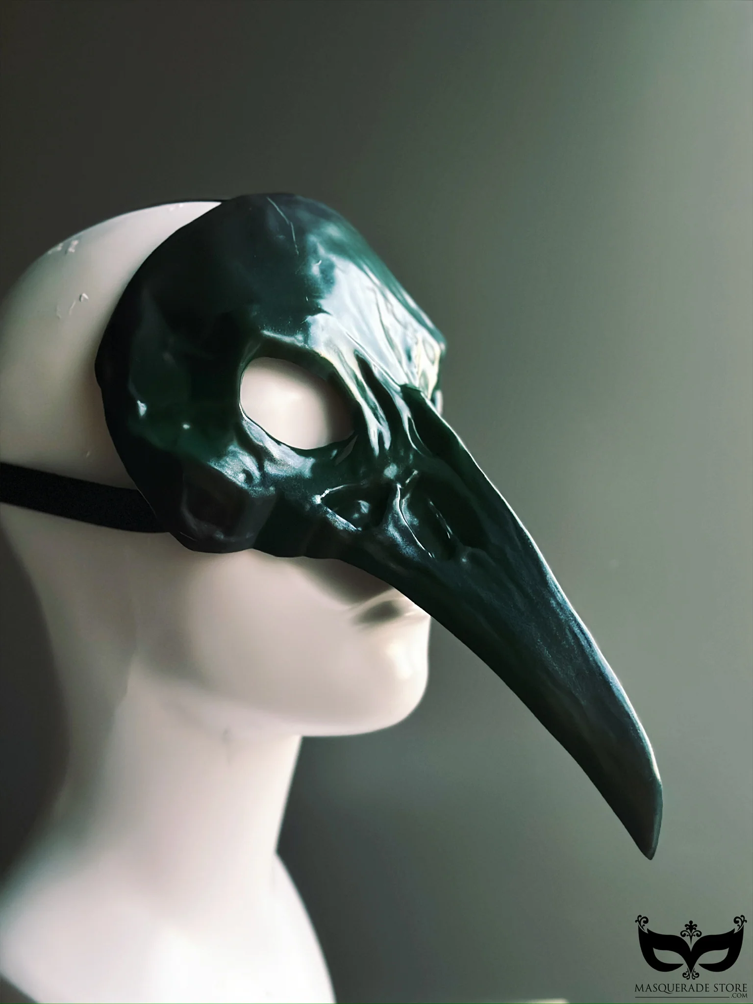 Forest Curator - Green Plague Crow Skull Mask - Image 4