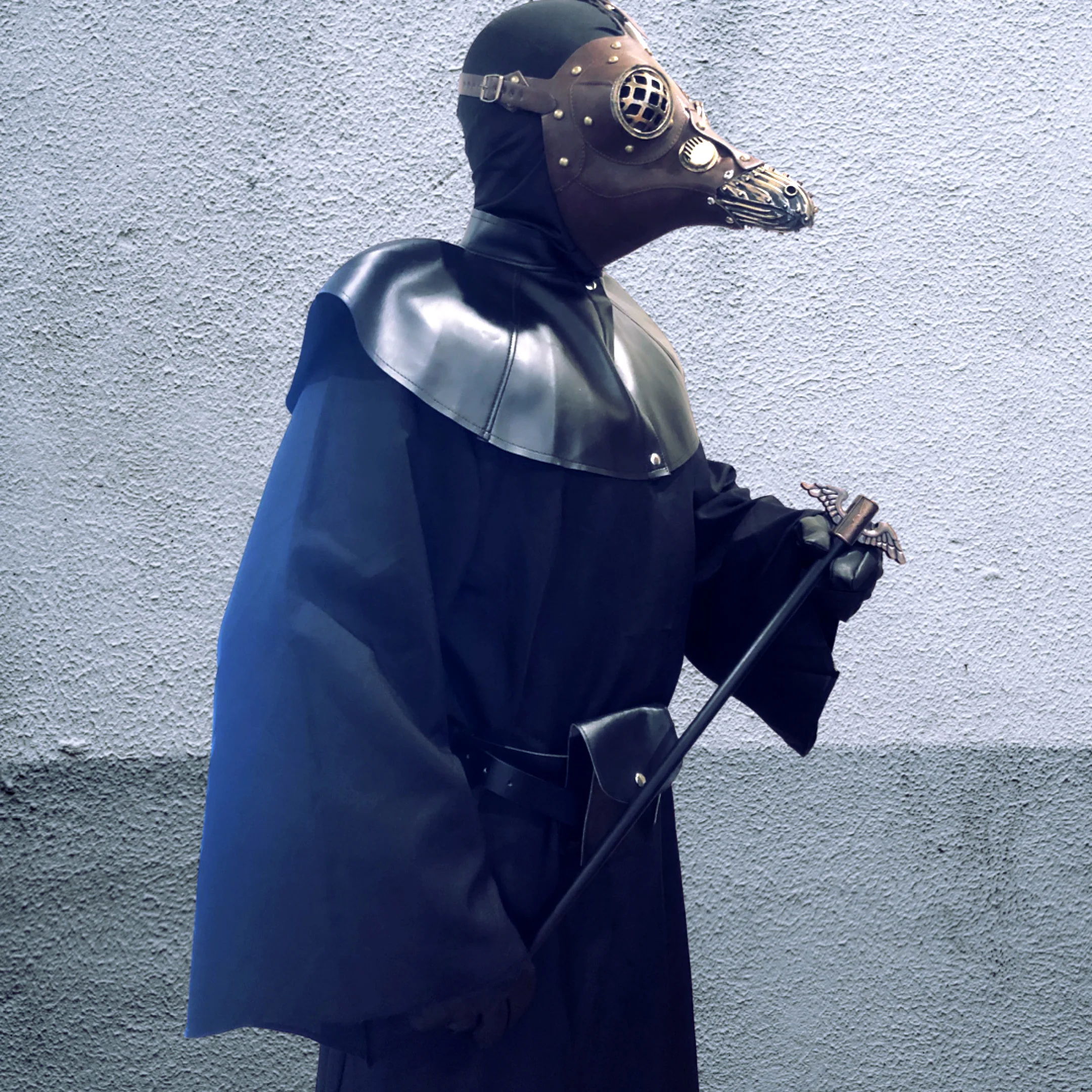 Complete Plague Costume - Grid Eye Mask - Image 3
