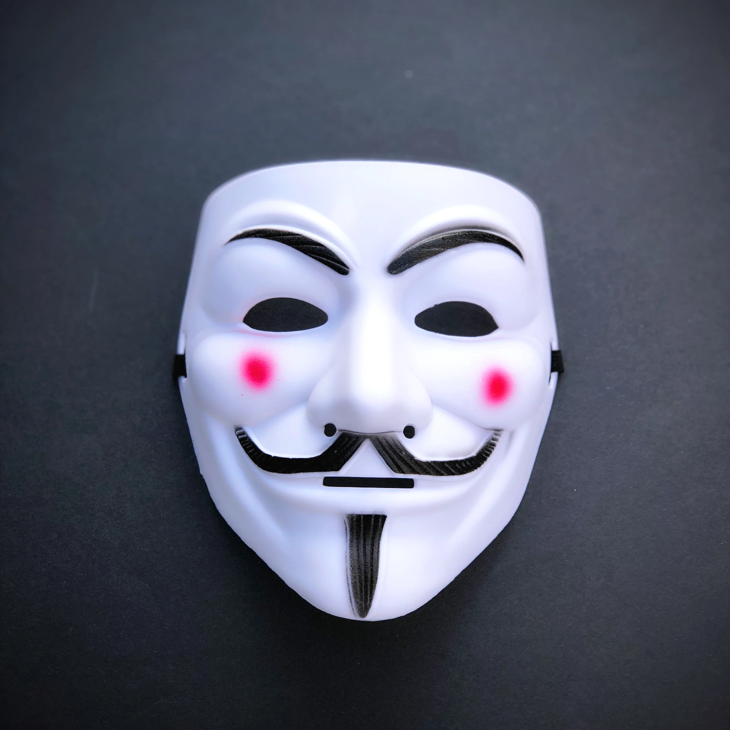 V for Vendetta Full Face Mask - White - Image 2