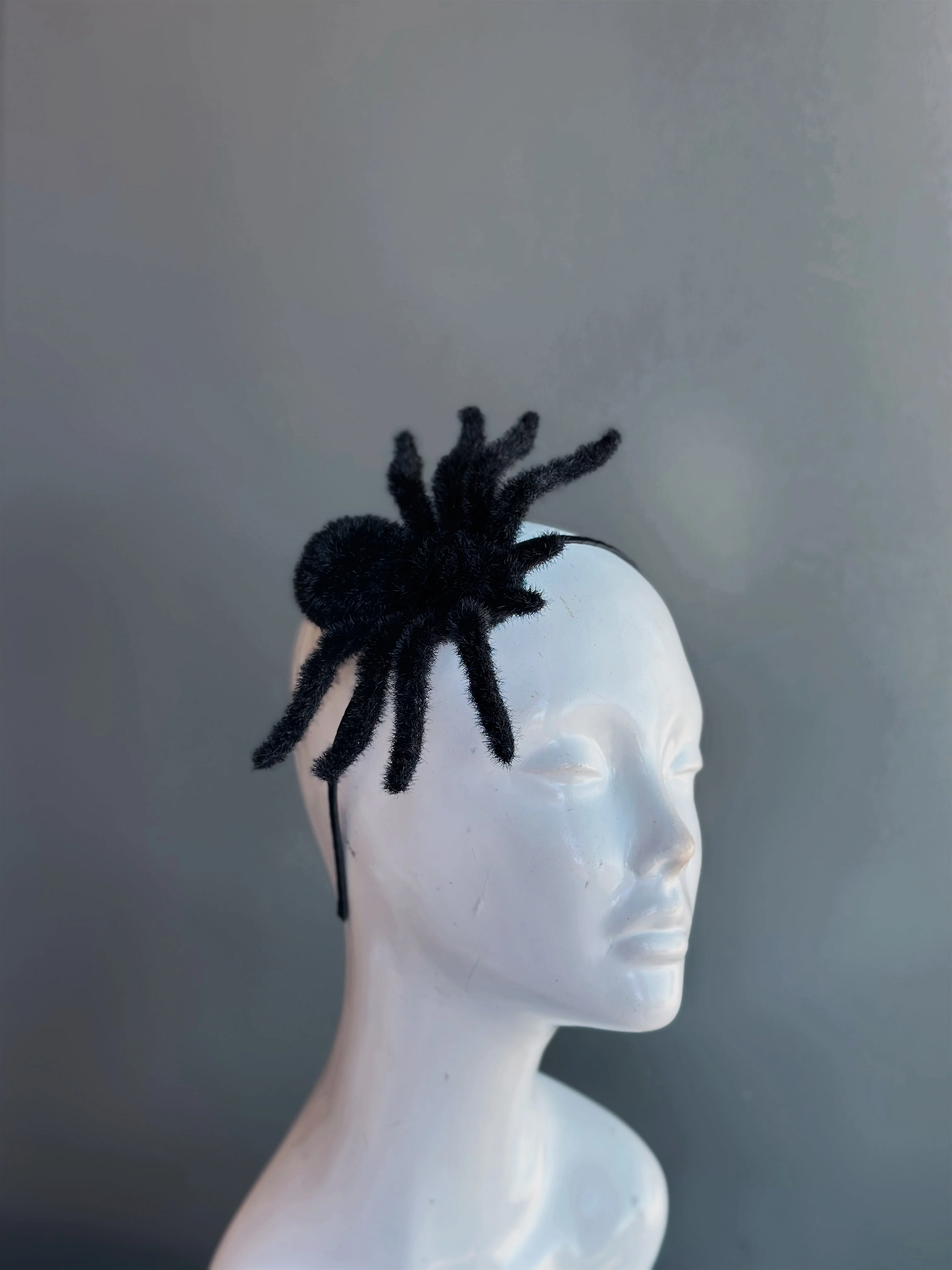 Black Spider Fascinator – Halloween Accessory