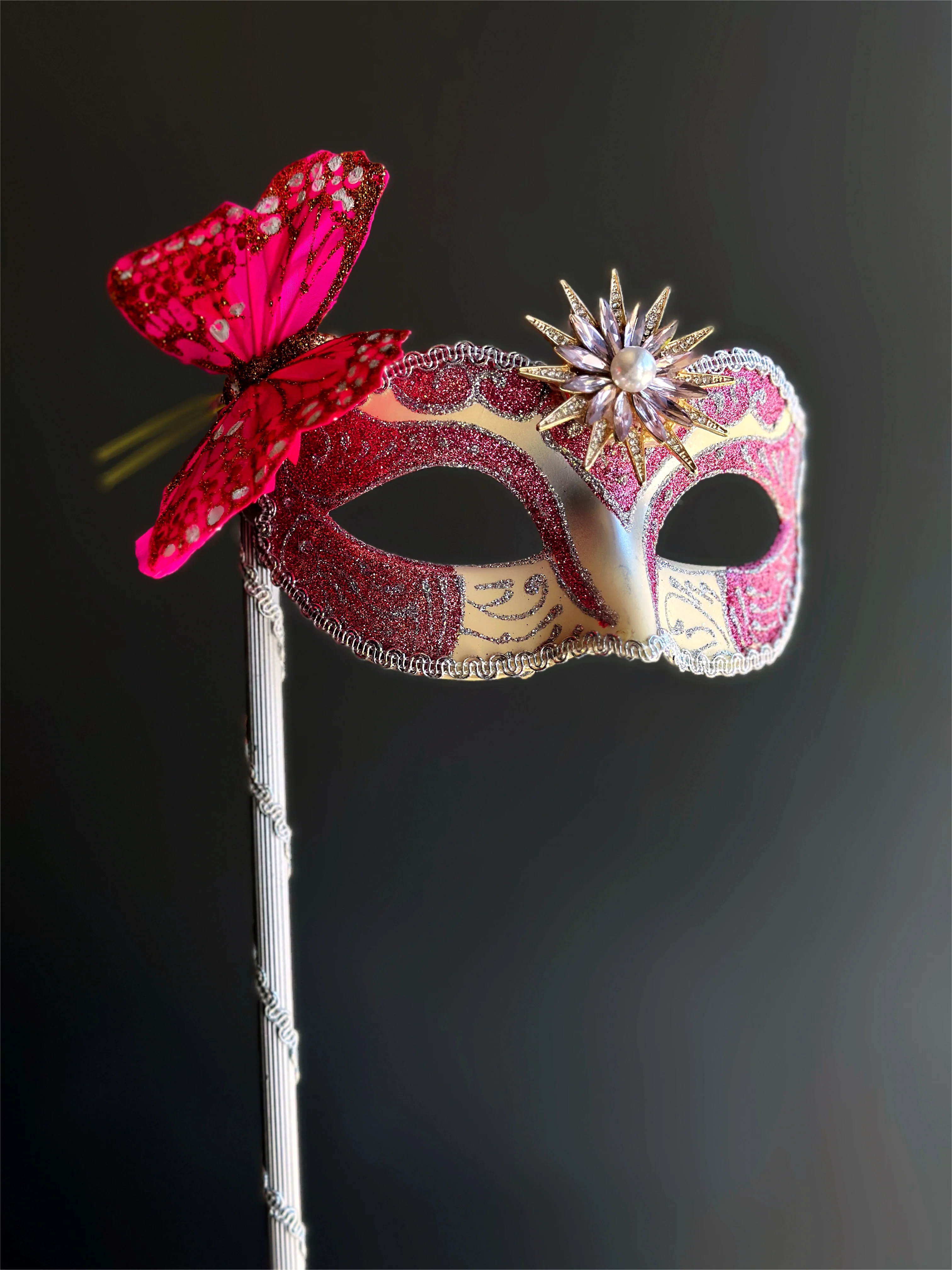 Butterfly Glow - Stick Mask