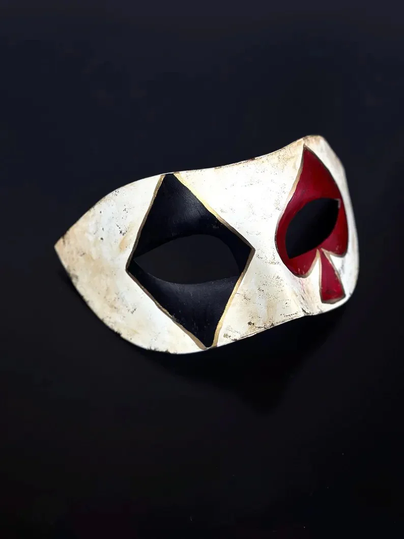 Harlequin Spade & Diamond – Venetian Mask - Image 3