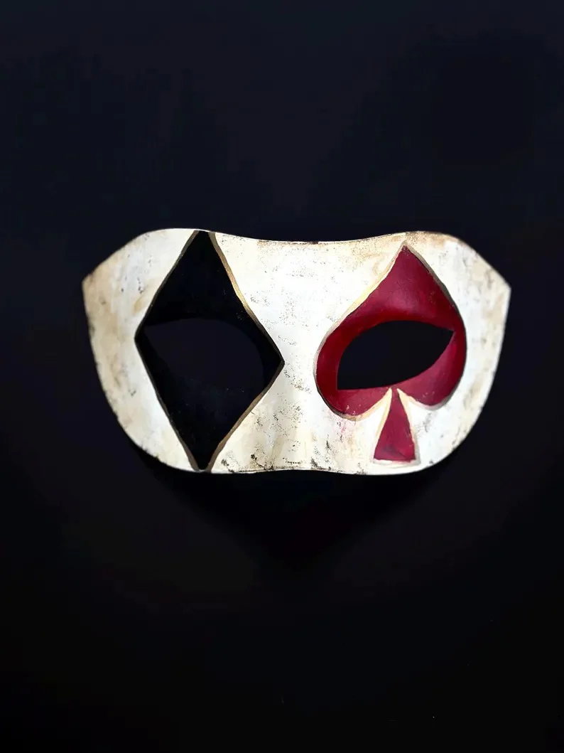 Harlequin Spade & Diamond – Venetian Mask - Image 4